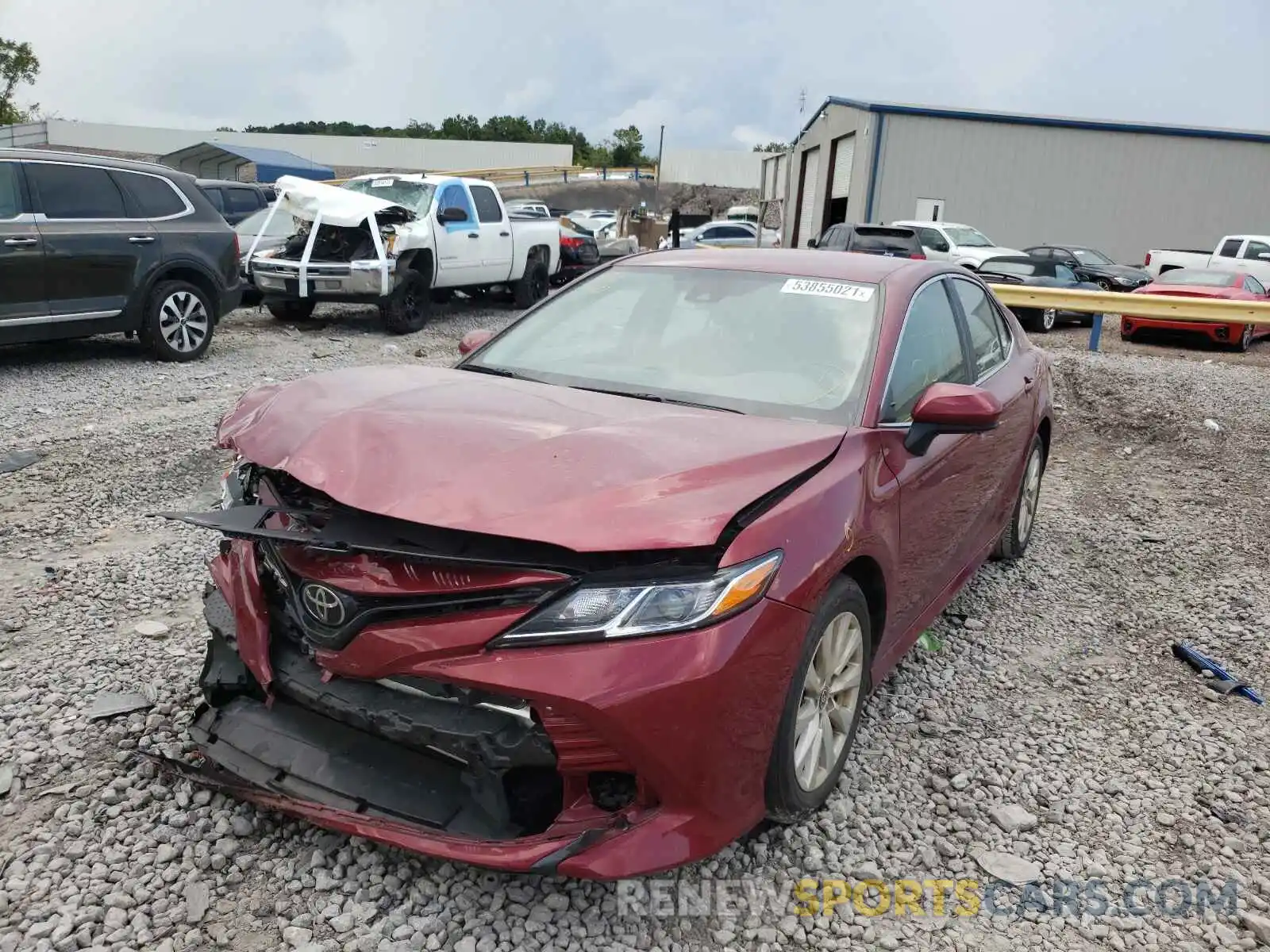 2 Photograph of a damaged car 4T1C11AK7LU965463 TOYOTA CAMRY 2020