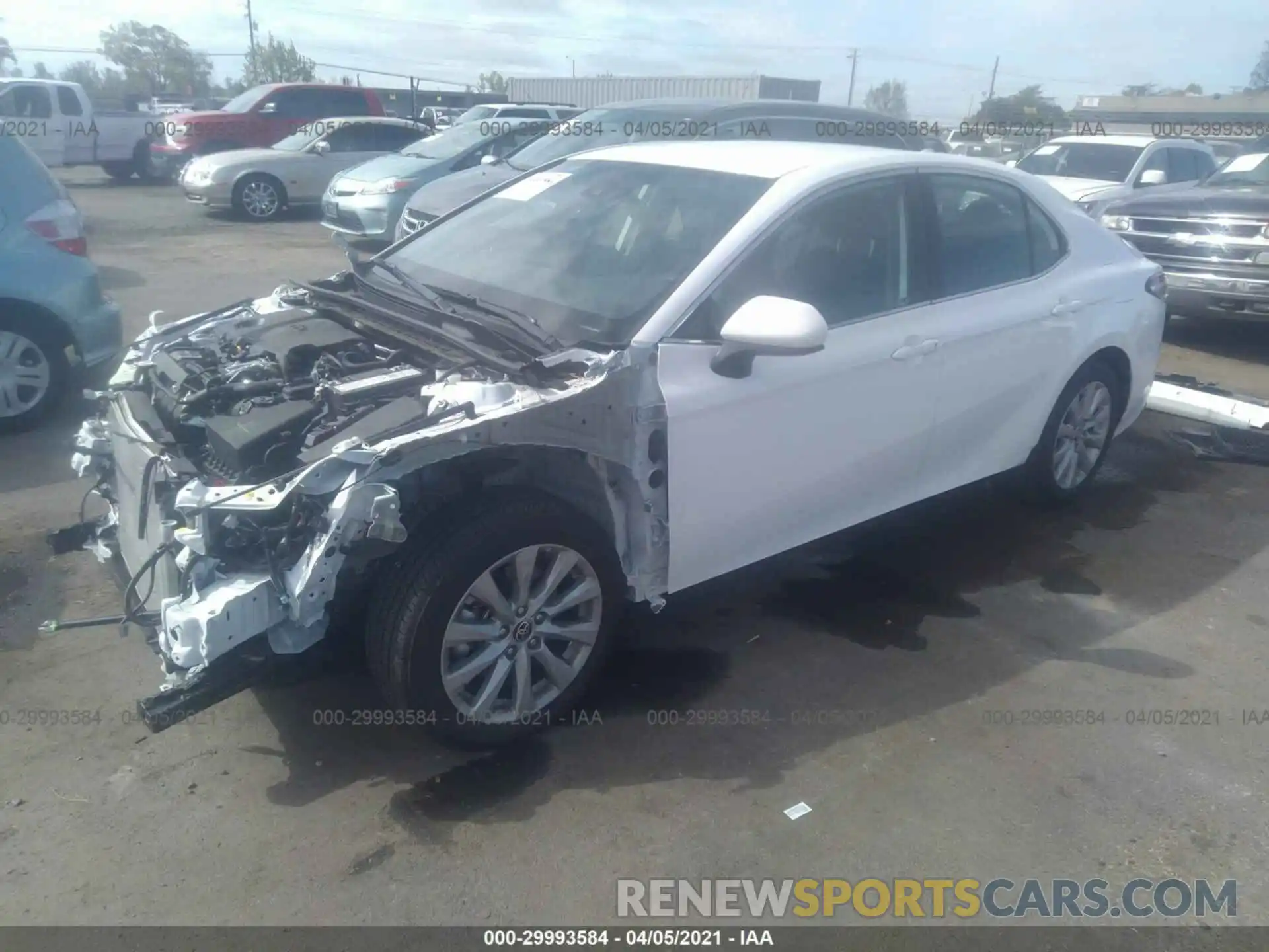 2 Photograph of a damaged car 4T1C11AK7LU970288 TOYOTA CAMRY 2020