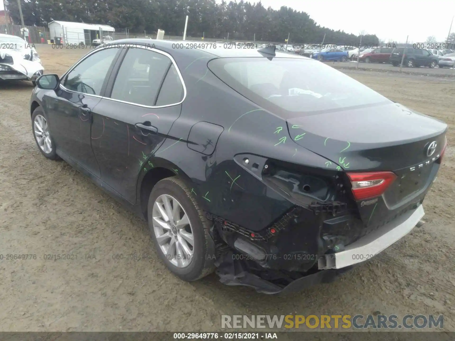 3 Photograph of a damaged car 4T1C11AK7LU992940 TOYOTA CAMRY 2020