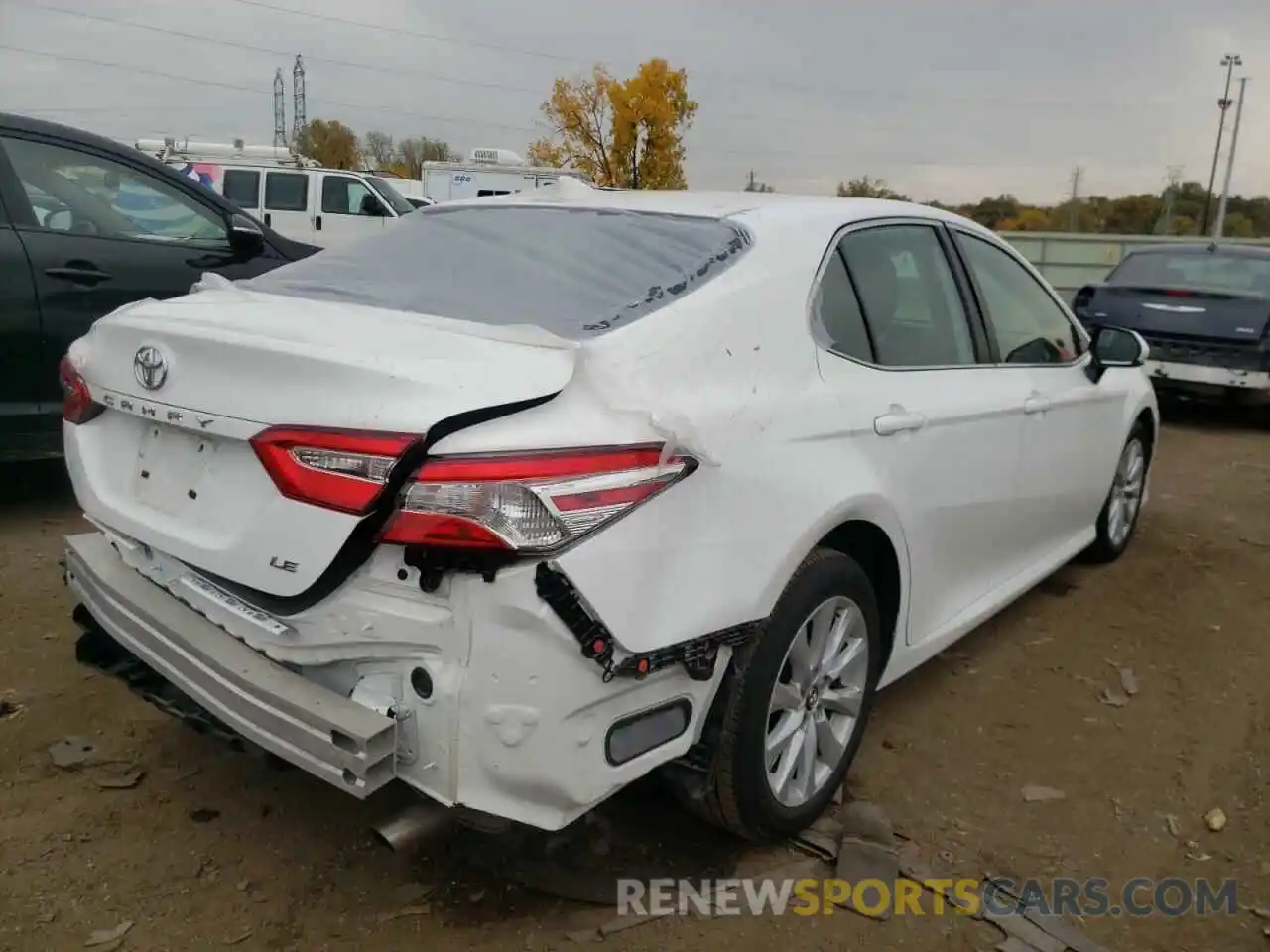 4 Photograph of a damaged car 4T1C11AK8LU307313 TOYOTA CAMRY 2020