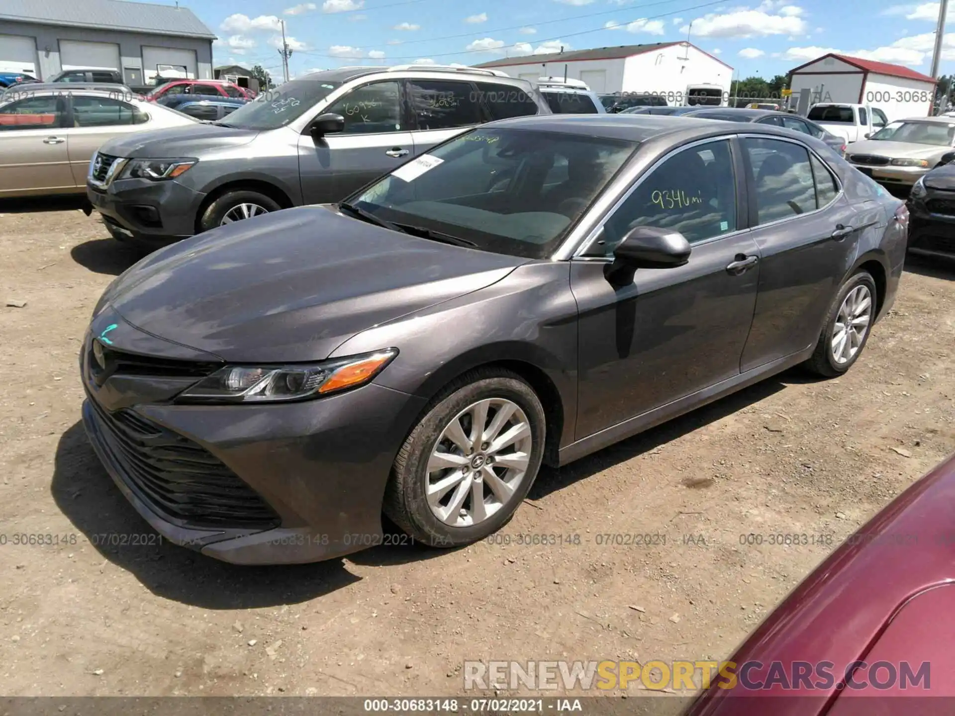 2 Photograph of a damaged car 4T1C11AK8LU337945 TOYOTA CAMRY 2020