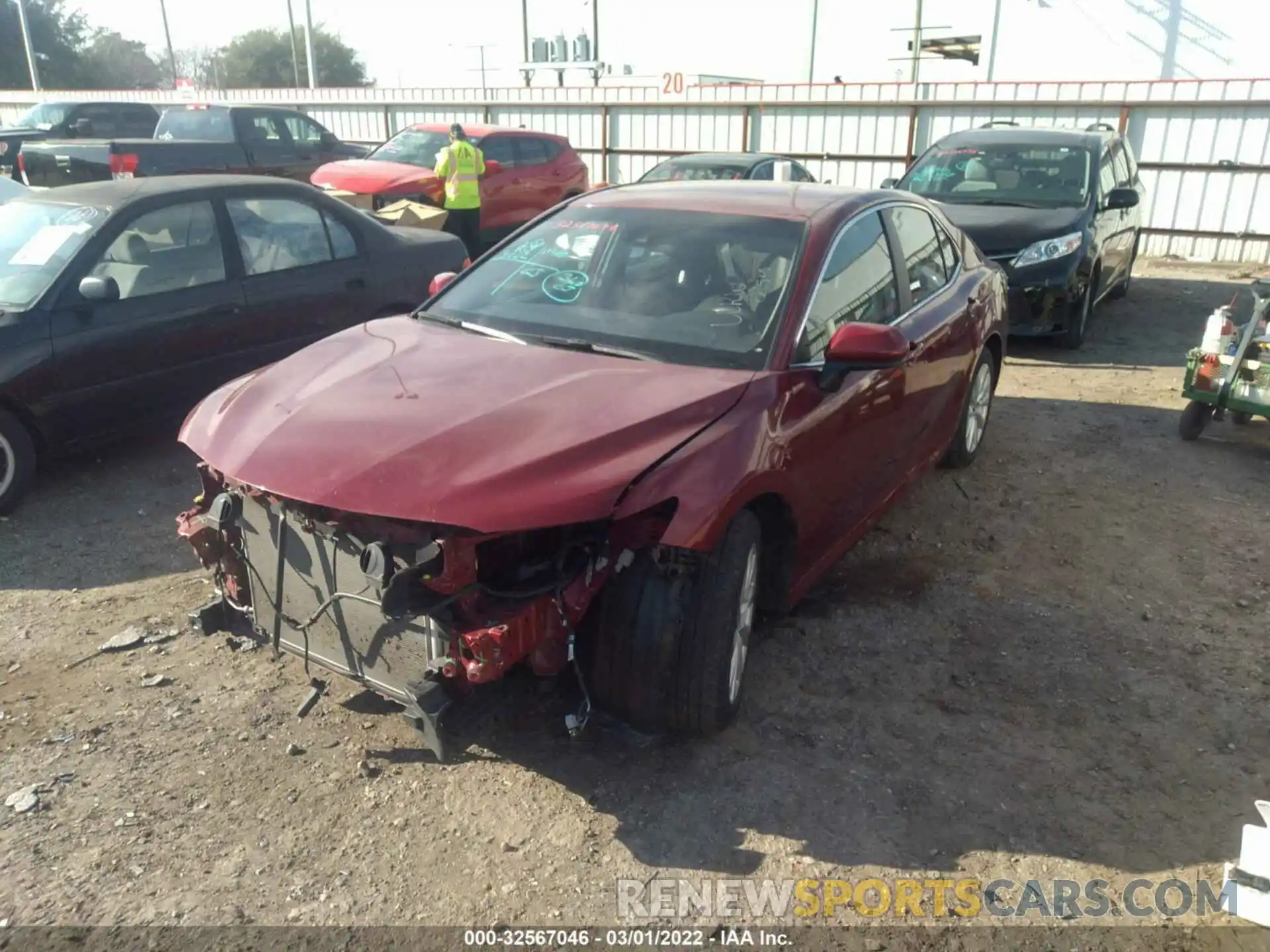 2 Фотография поврежденного автомобиля 4T1C11AK8LU363641 TOYOTA CAMRY 2020