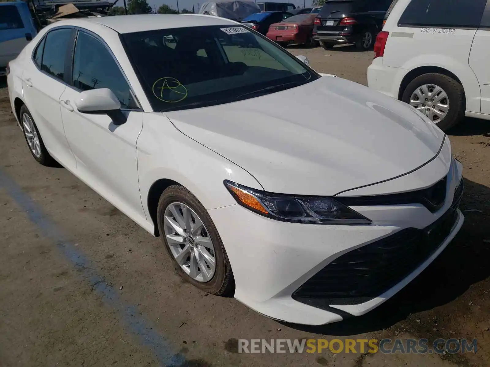 1 Photograph of a damaged car 4T1C11AK8LU378477 TOYOTA CAMRY 2020