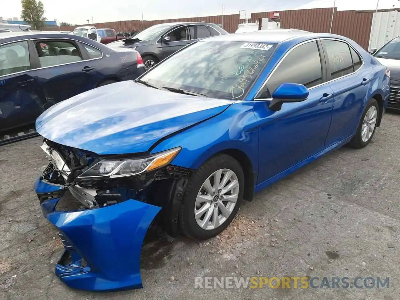 2 Photograph of a damaged car 4T1C11AK8LU387910 TOYOTA CAMRY 2020