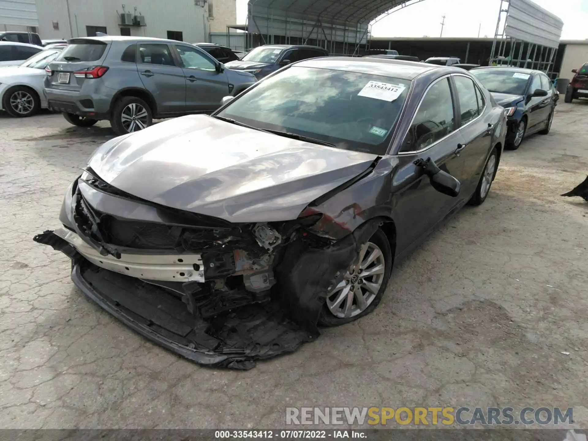 2 Photograph of a damaged car 4T1C11AK8LU393965 TOYOTA CAMRY 2020