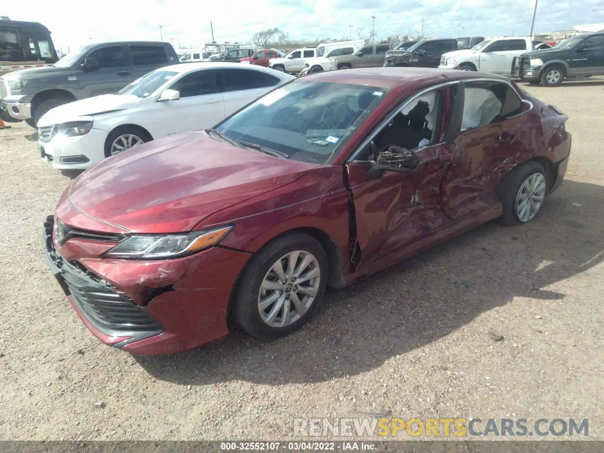 2 Photograph of a damaged car 4T1C11AK8LU398468 TOYOTA CAMRY 2020