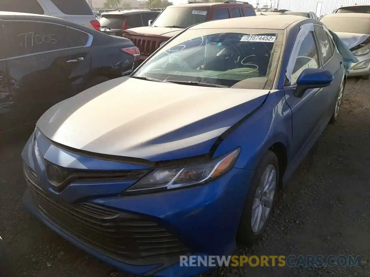 2 Photograph of a damaged car 4T1C11AK8LU401742 TOYOTA CAMRY 2020