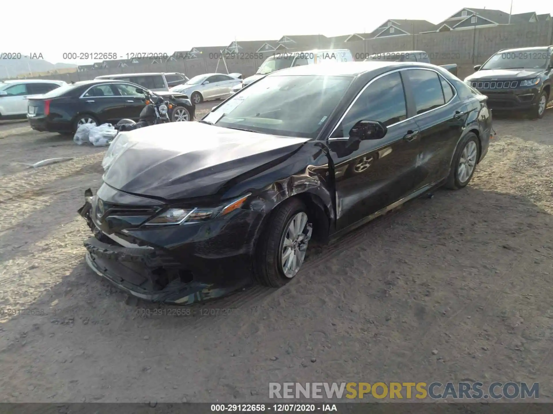 2 Photograph of a damaged car 4T1C11AK8LU919317 TOYOTA CAMRY 2020