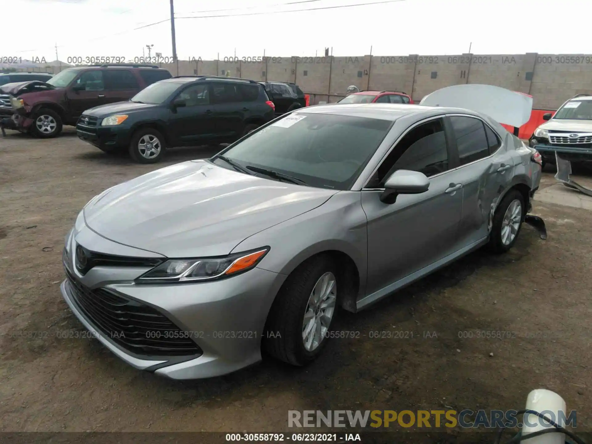 2 Photograph of a damaged car 4T1C11AK8LU966573 TOYOTA CAMRY 2020