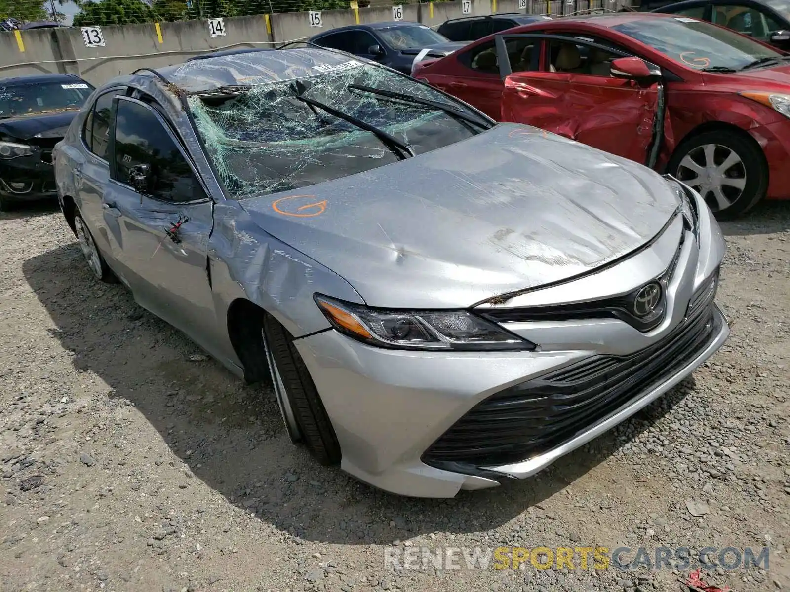 1 Photograph of a damaged car 4T1C11AK8LU971921 TOYOTA CAMRY 2020