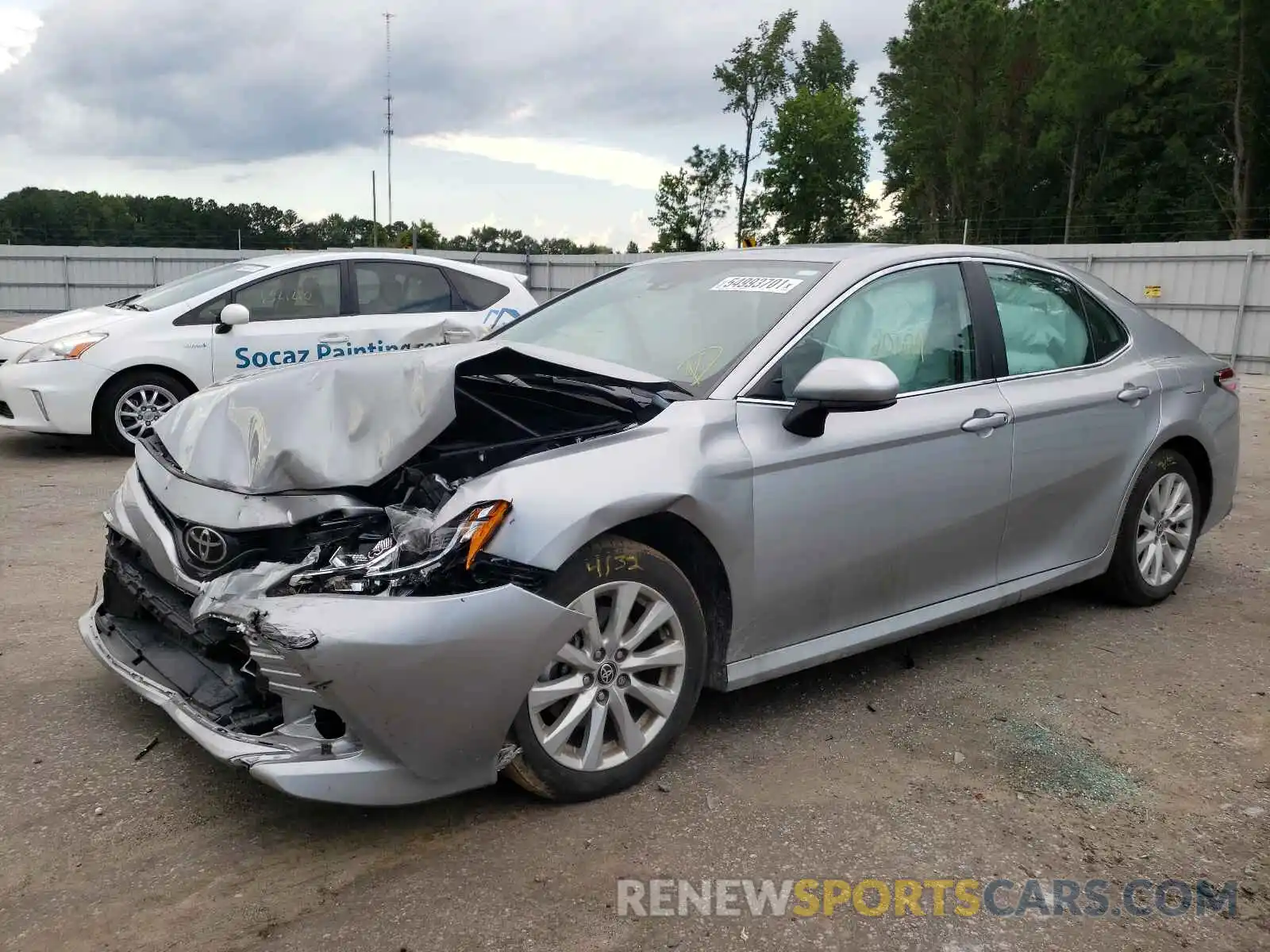 2 Photograph of a damaged car 4T1C11AK8LU989772 TOYOTA CAMRY 2020