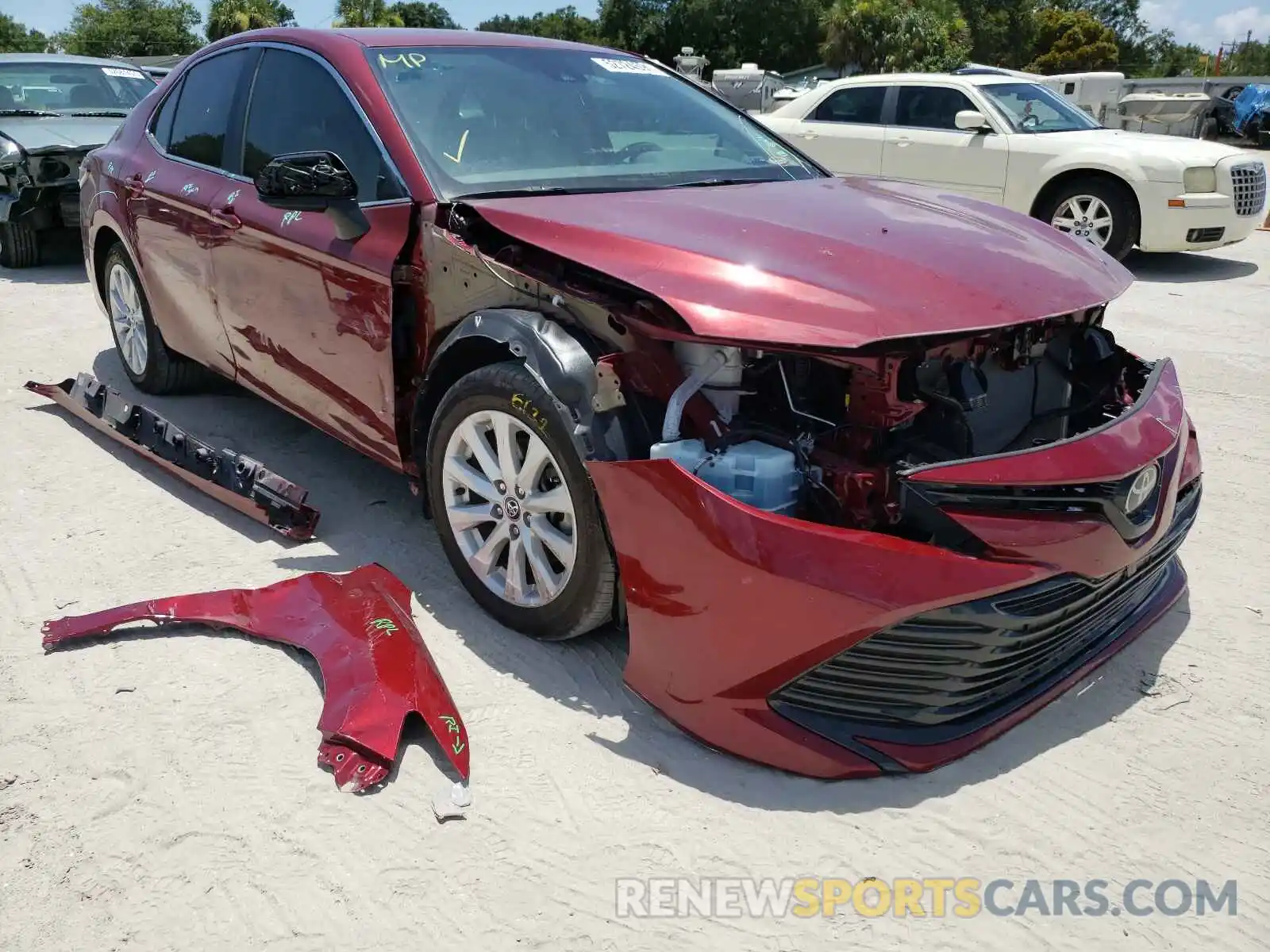 1 Photograph of a damaged car 4T1C11AK9LU300659 TOYOTA CAMRY 2020