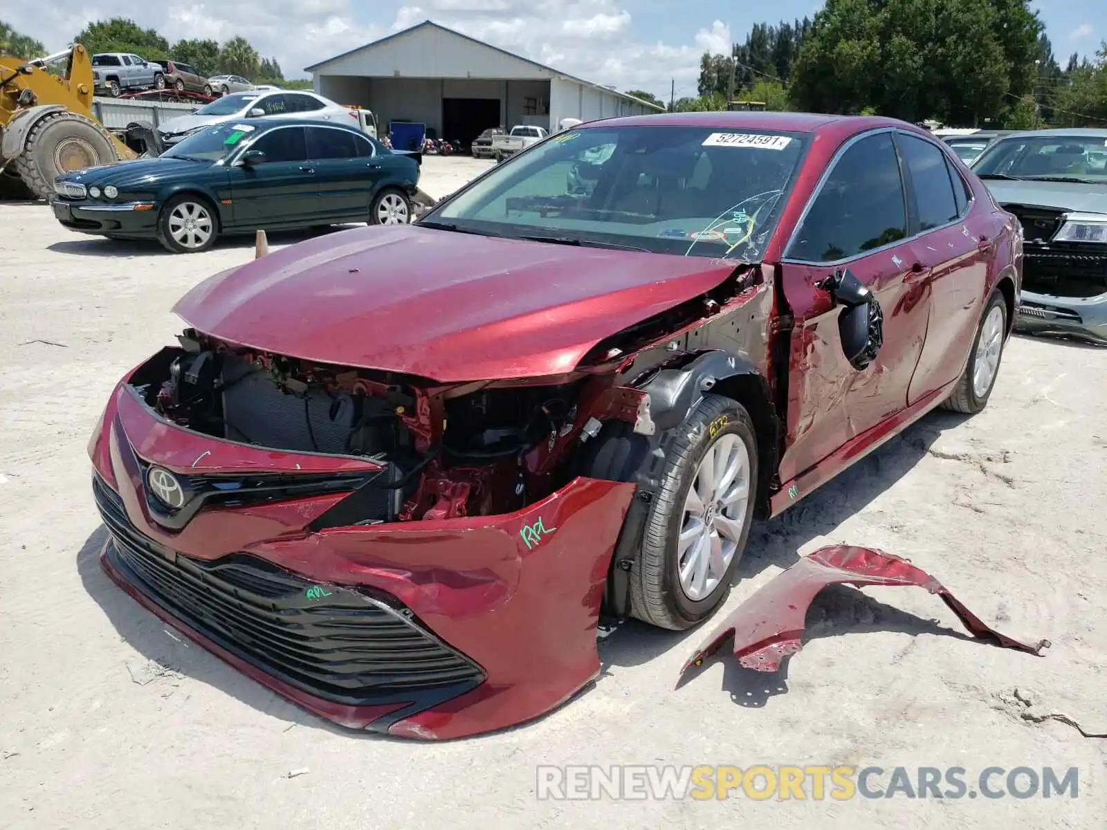 2 Photograph of a damaged car 4T1C11AK9LU300659 TOYOTA CAMRY 2020