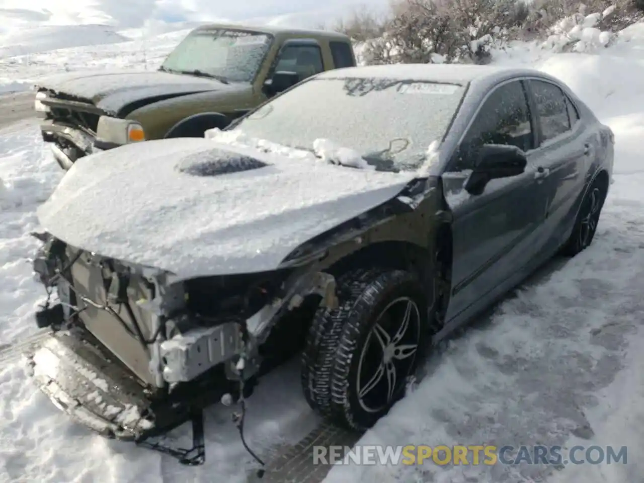 2 Photograph of a damaged car 4T1C11AK9LU337971 TOYOTA CAMRY 2020