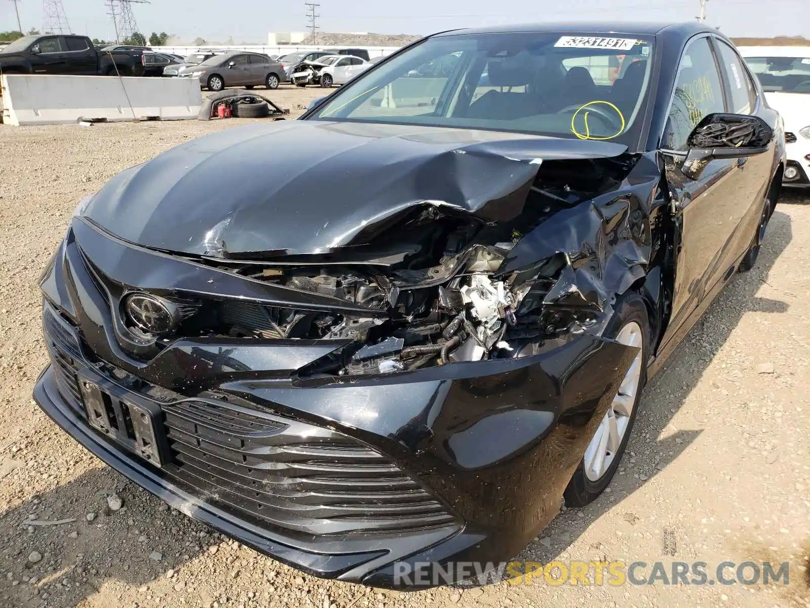 2 Photograph of a damaged car 4T1C11AK9LU346136 TOYOTA CAMRY 2020