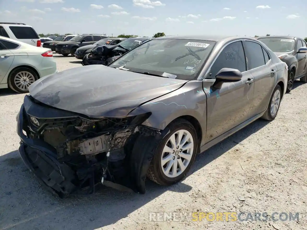 2 Photograph of a damaged car 4T1C11AK9LU357671 TOYOTA CAMRY 2020