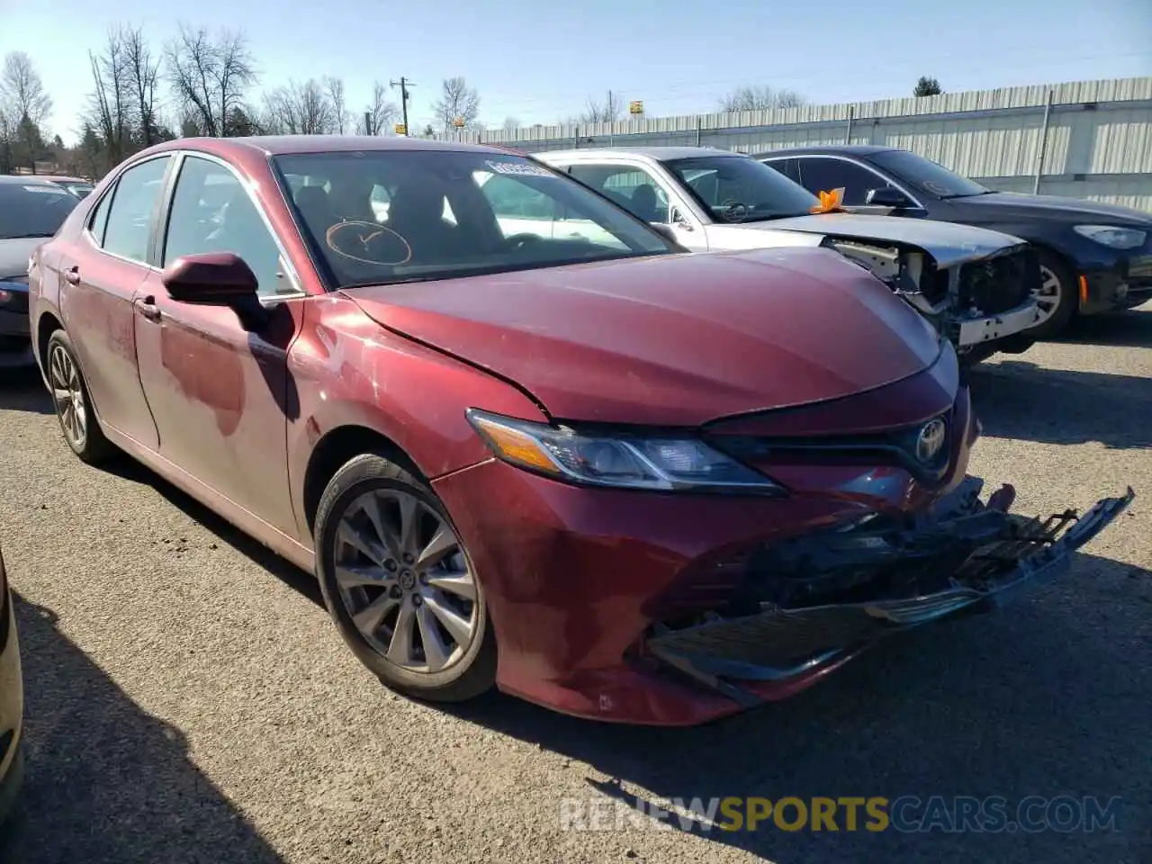 1 Photograph of a damaged car 4T1C11AK9LU374096 TOYOTA CAMRY 2020