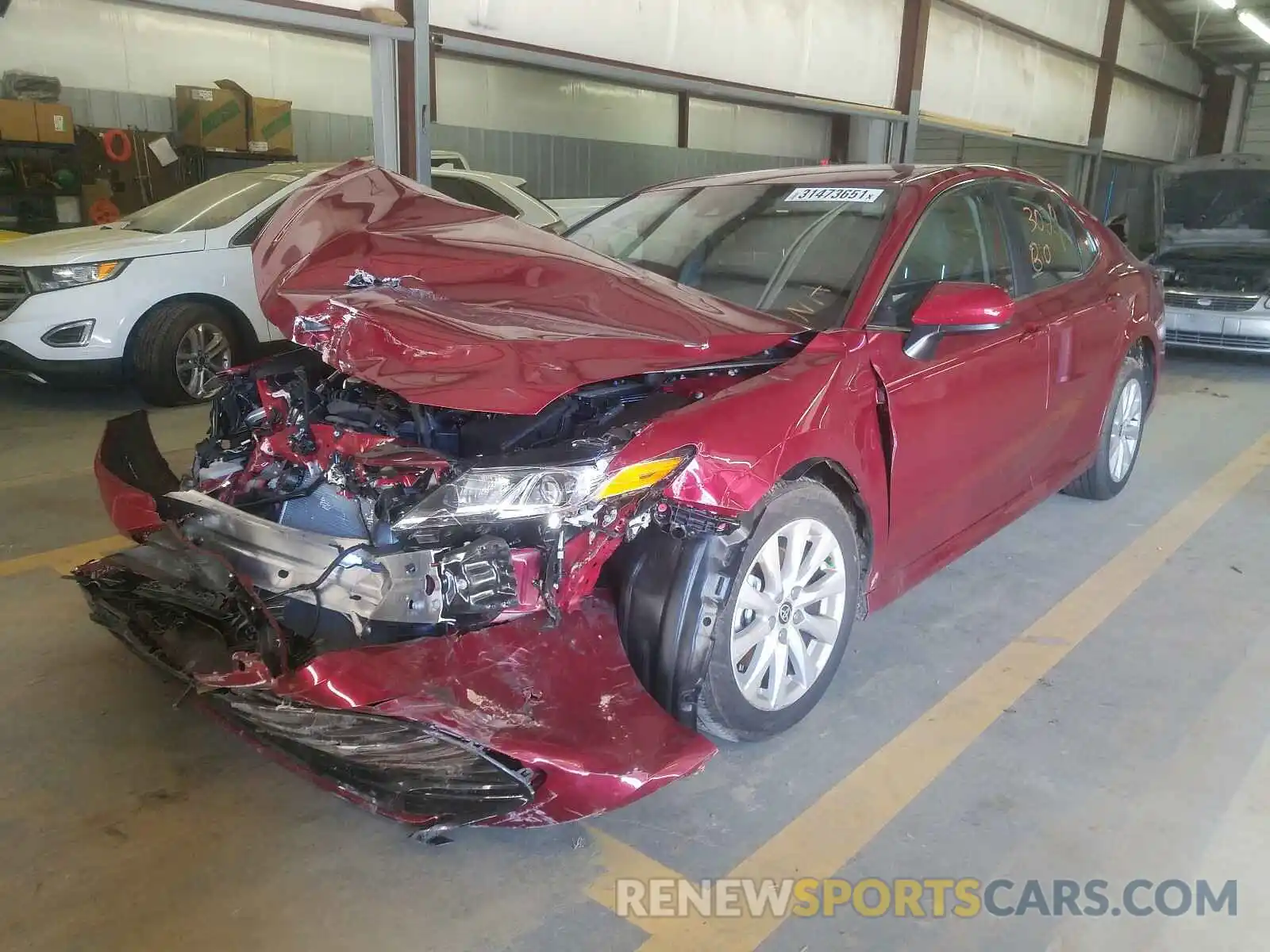 2 Photograph of a damaged car 4T1C11AK9LU378567 TOYOTA CAMRY 2020