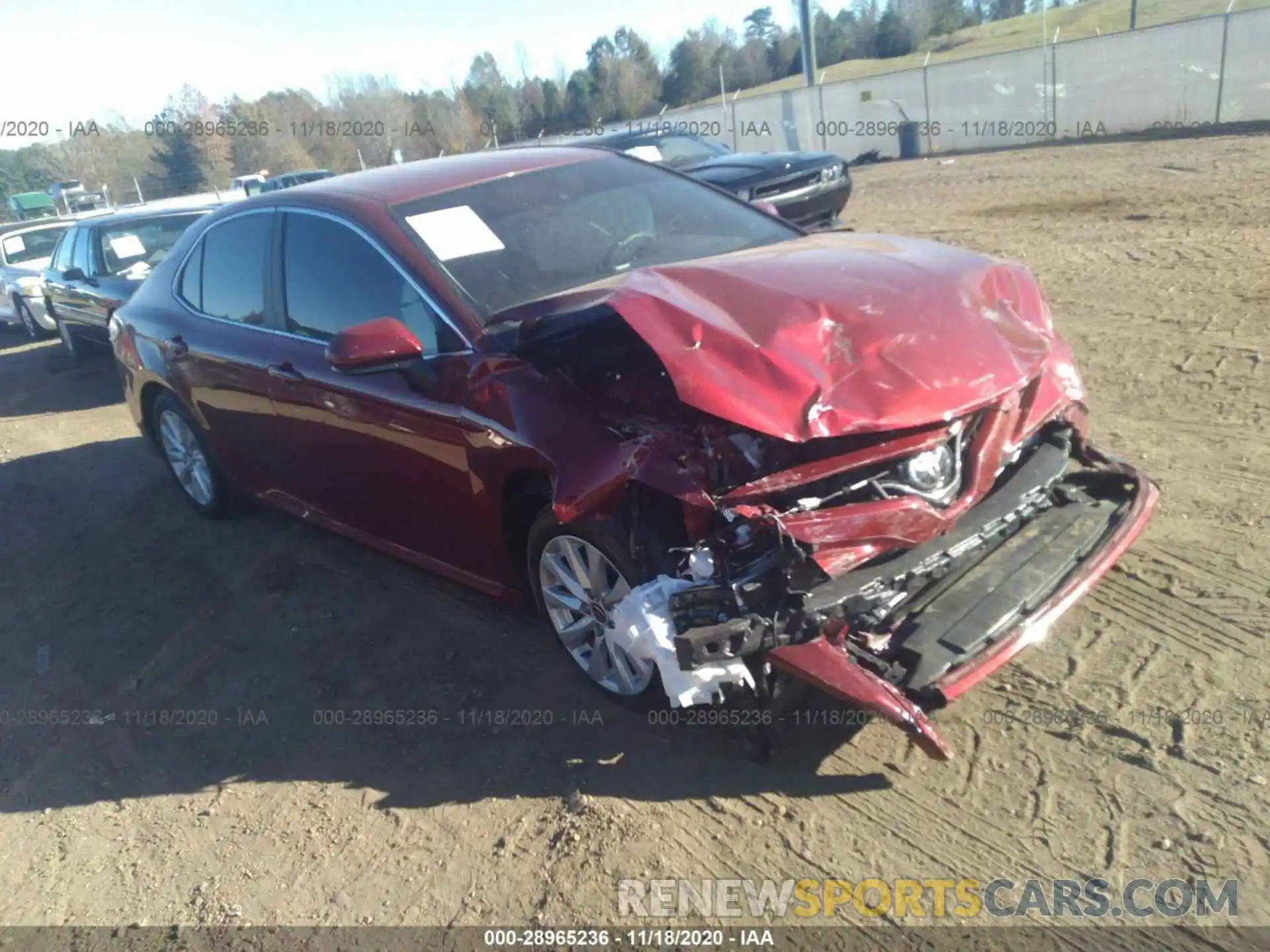 1 Photograph of a damaged car 4T1C11AK9LU379704 TOYOTA CAMRY 2020