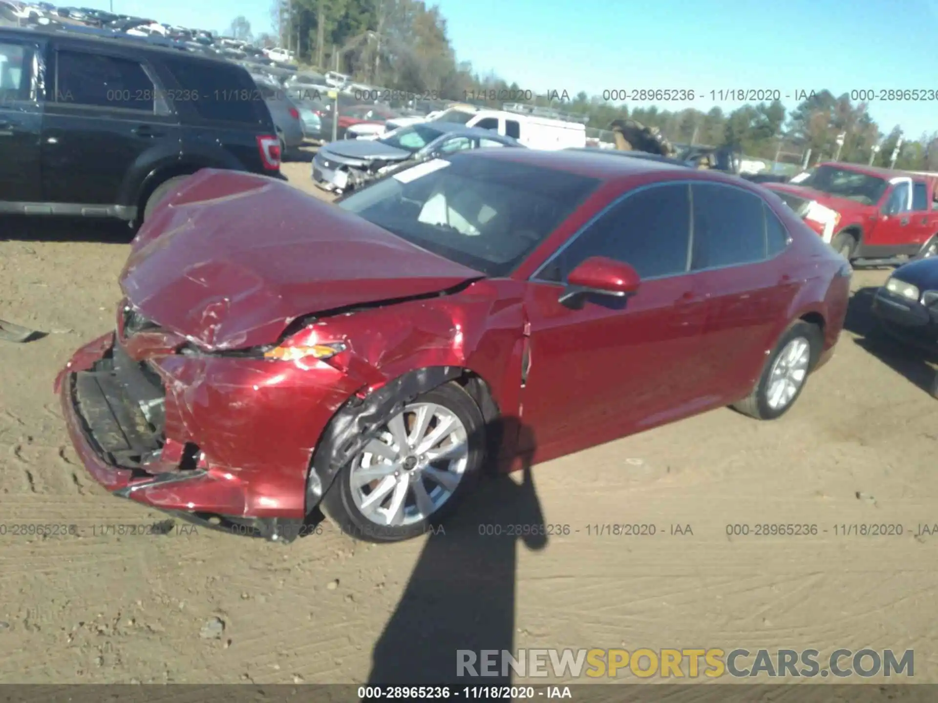 2 Photograph of a damaged car 4T1C11AK9LU379704 TOYOTA CAMRY 2020