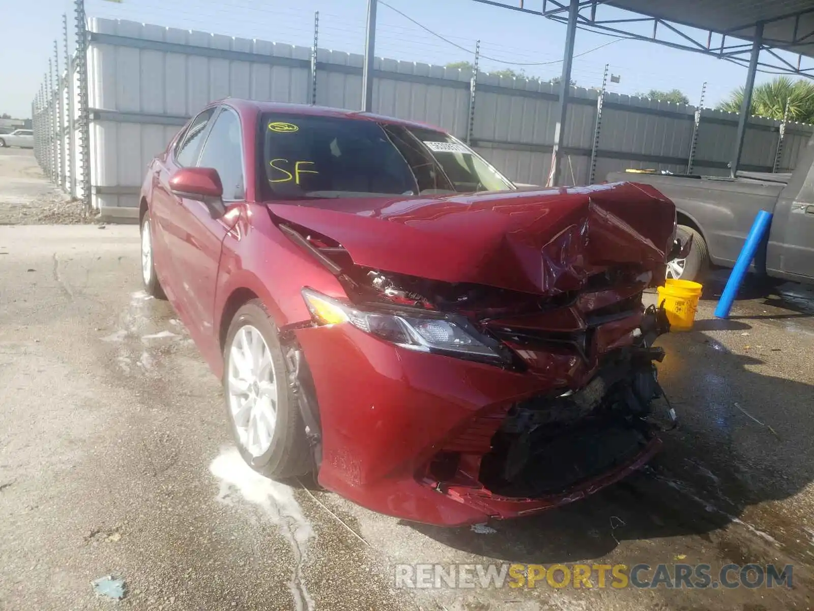 1 Photograph of a damaged car 4T1C11AK9LU386071 TOYOTA CAMRY 2020