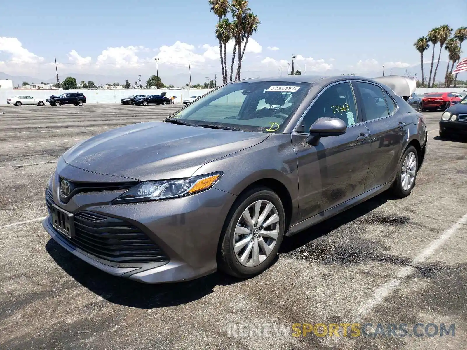 2 Photograph of a damaged car 4T1C11AK9LU857863 TOYOTA CAMRY 2020