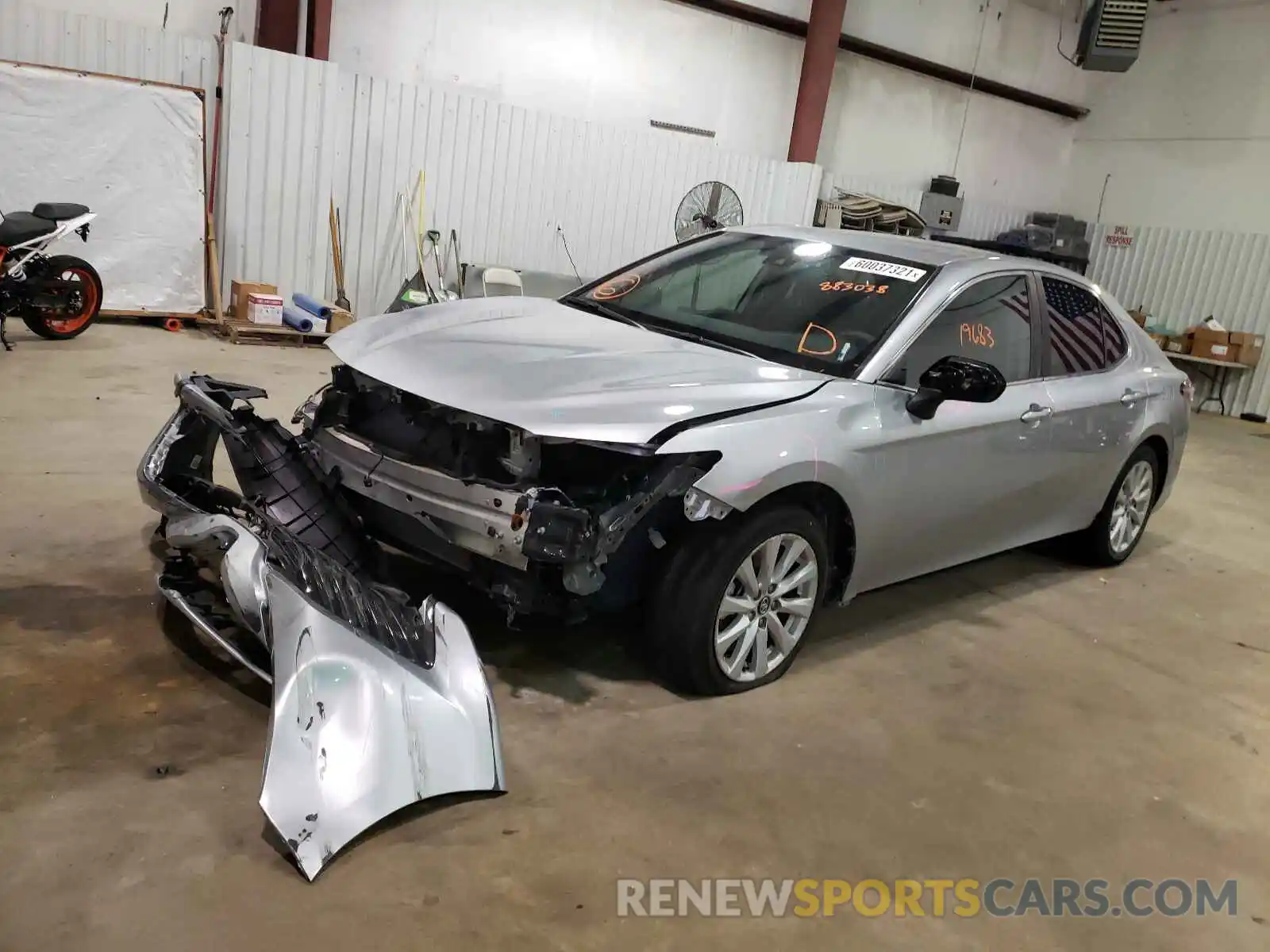 2 Photograph of a damaged car 4T1C11AK9LU883038 TOYOTA CAMRY 2020