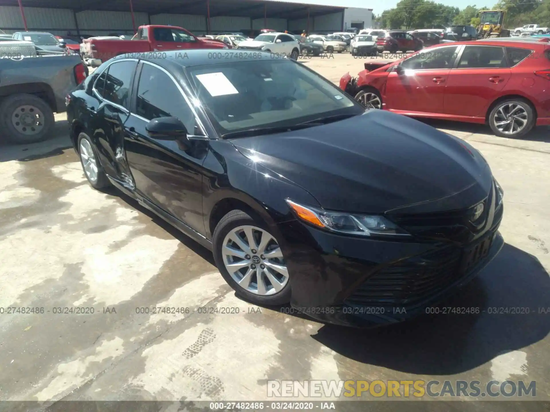 1 Photograph of a damaged car 4T1C11AK9LU884707 TOYOTA CAMRY 2020