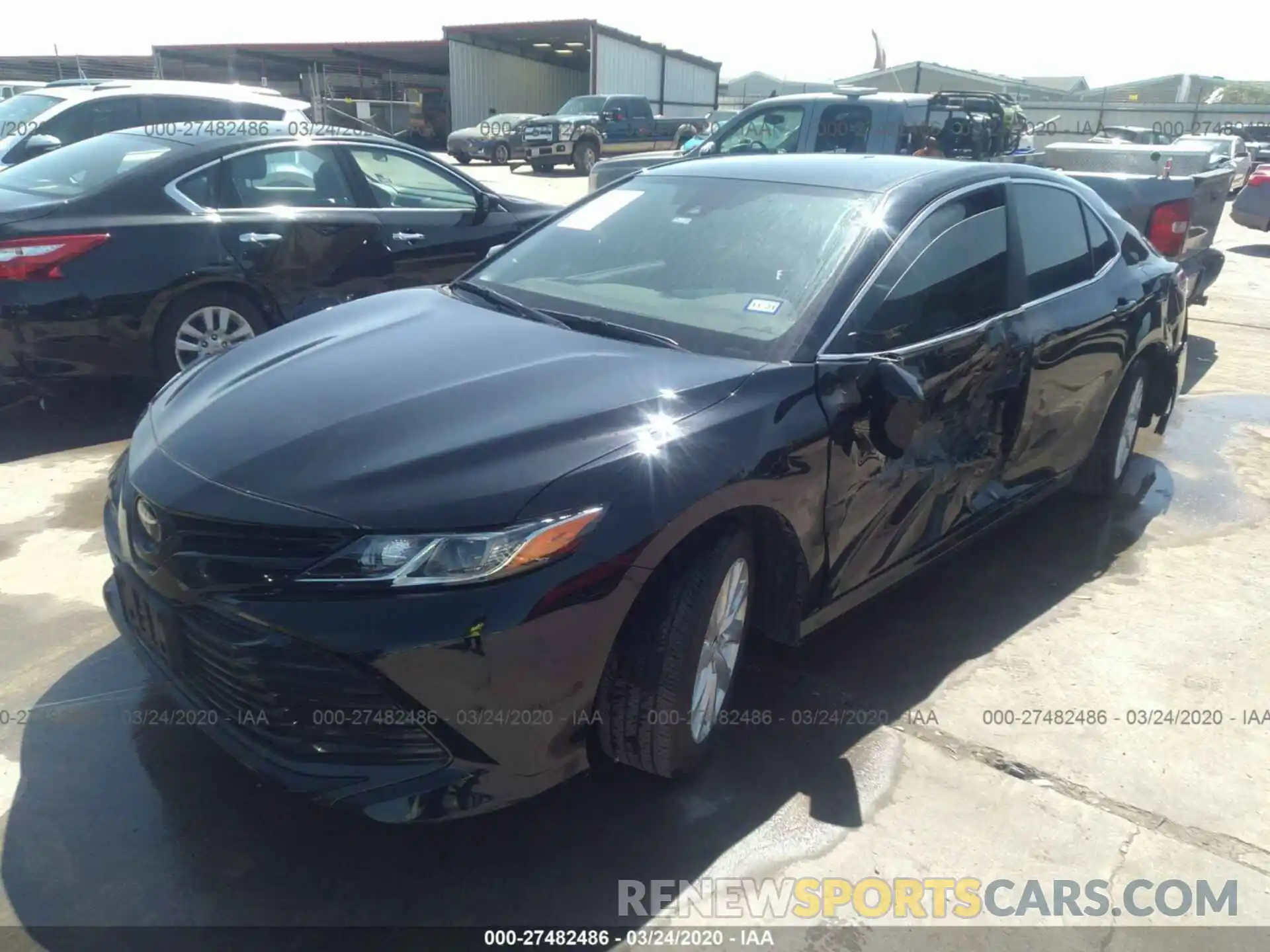 2 Photograph of a damaged car 4T1C11AK9LU884707 TOYOTA CAMRY 2020