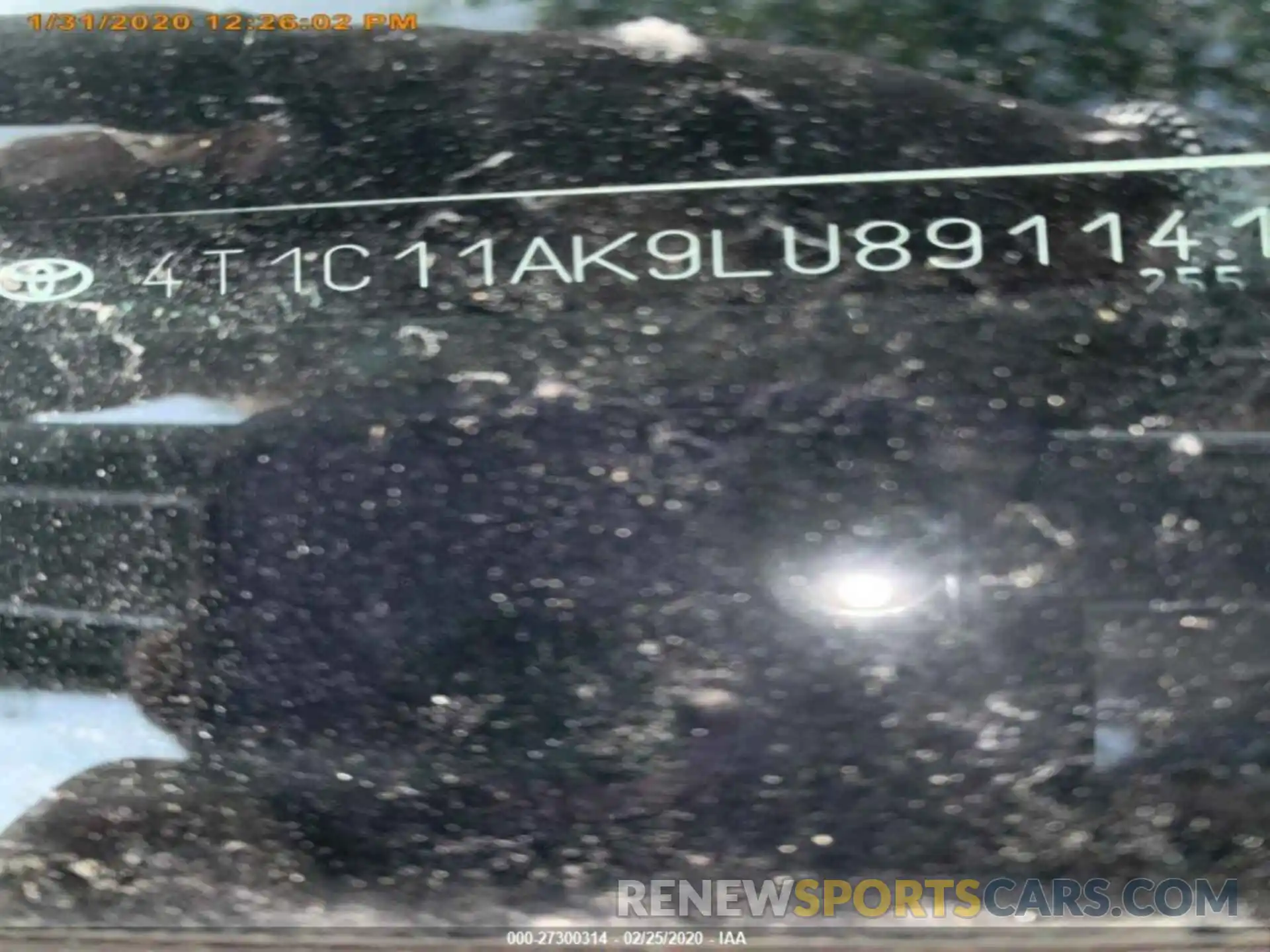 14 Photograph of a damaged car 4T1C11AK9LU891141 TOYOTA CAMRY 2020