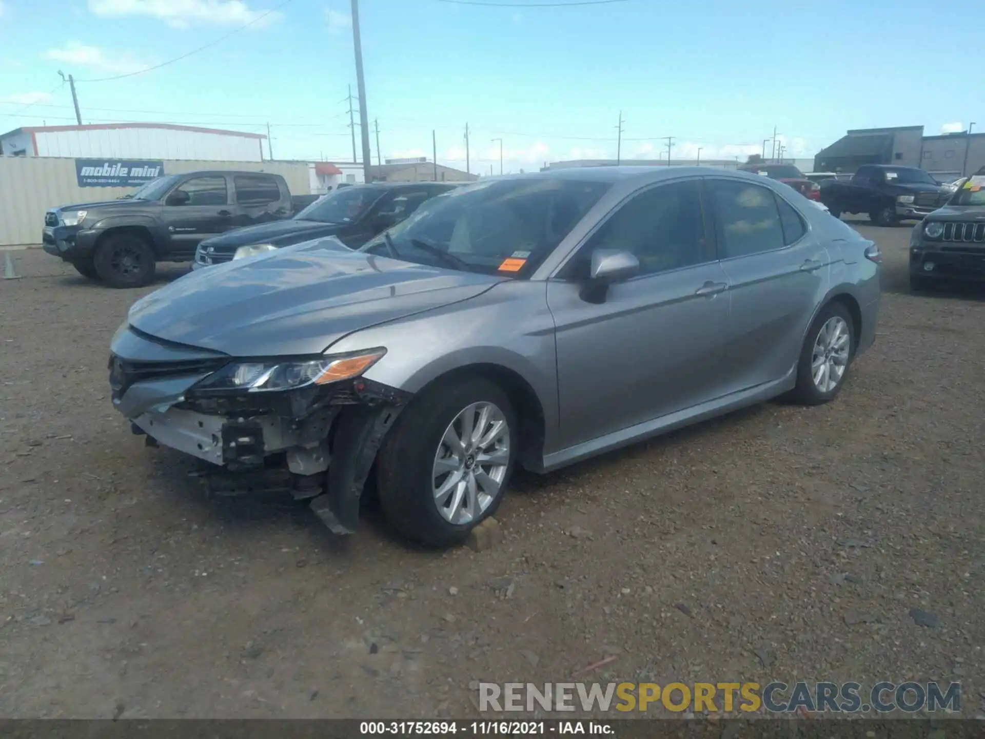 2 Photograph of a damaged car 4T1C11AK9LU893519 TOYOTA CAMRY 2020