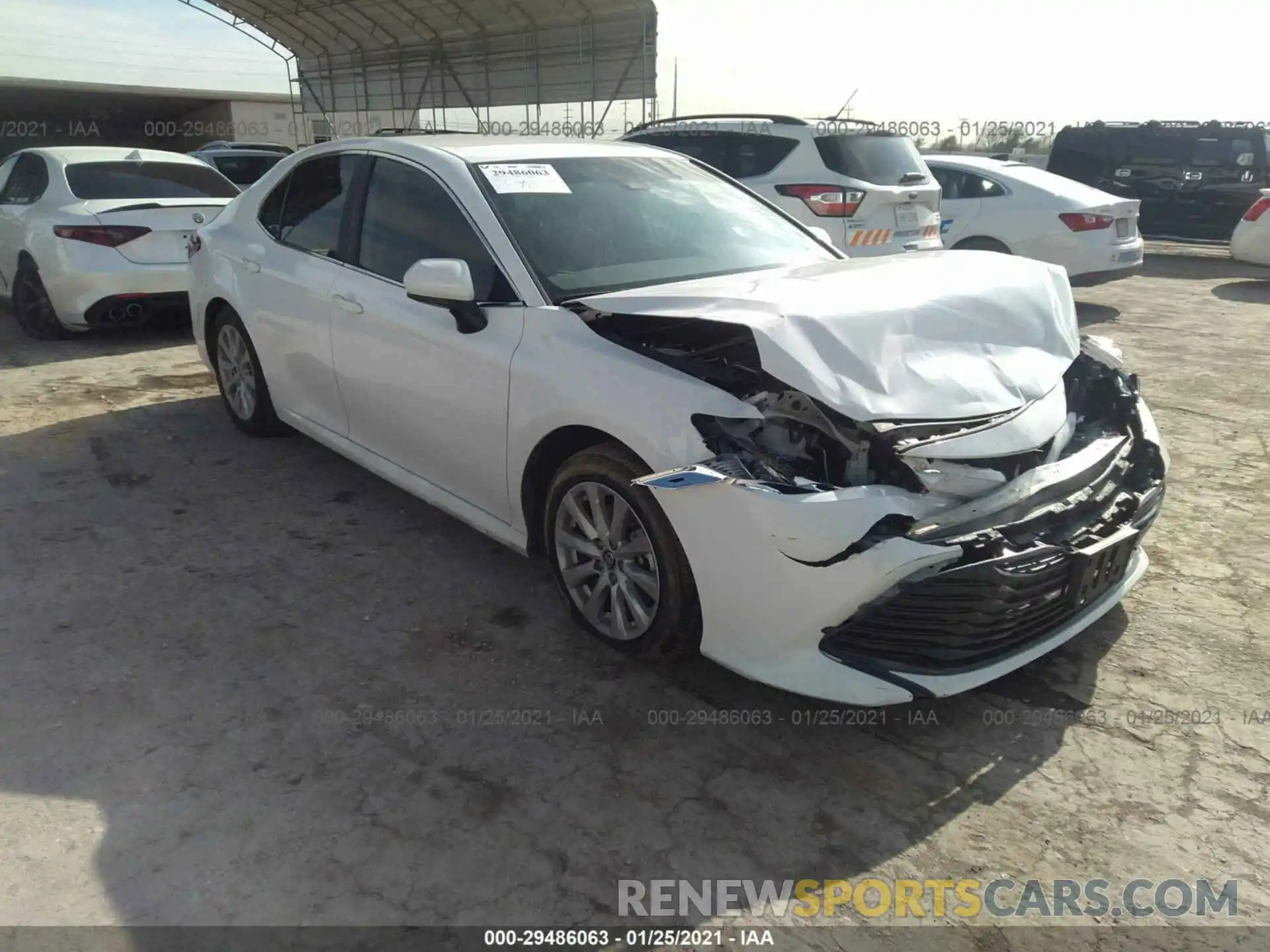 1 Photograph of a damaged car 4T1C11AK9LU907127 TOYOTA CAMRY 2020