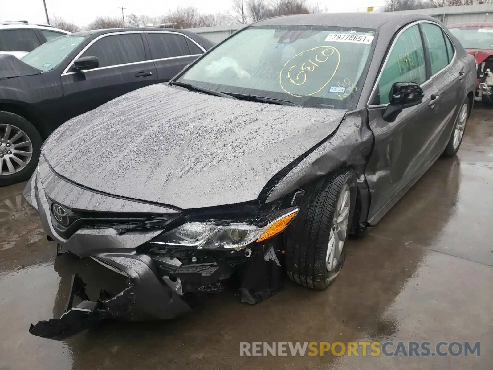 2 Photograph of a damaged car 4T1C11AK9LU910156 TOYOTA CAMRY 2020