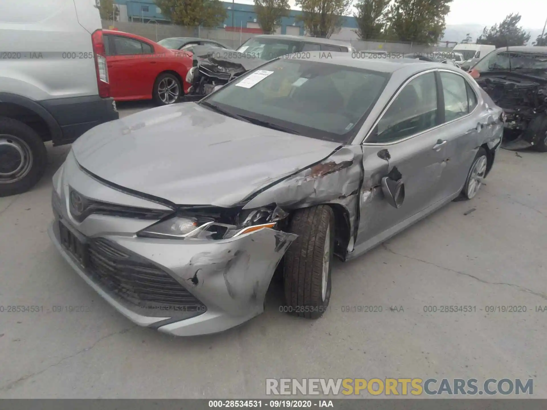 2 Photograph of a damaged car 4T1C11AK9LU917348 TOYOTA CAMRY 2020