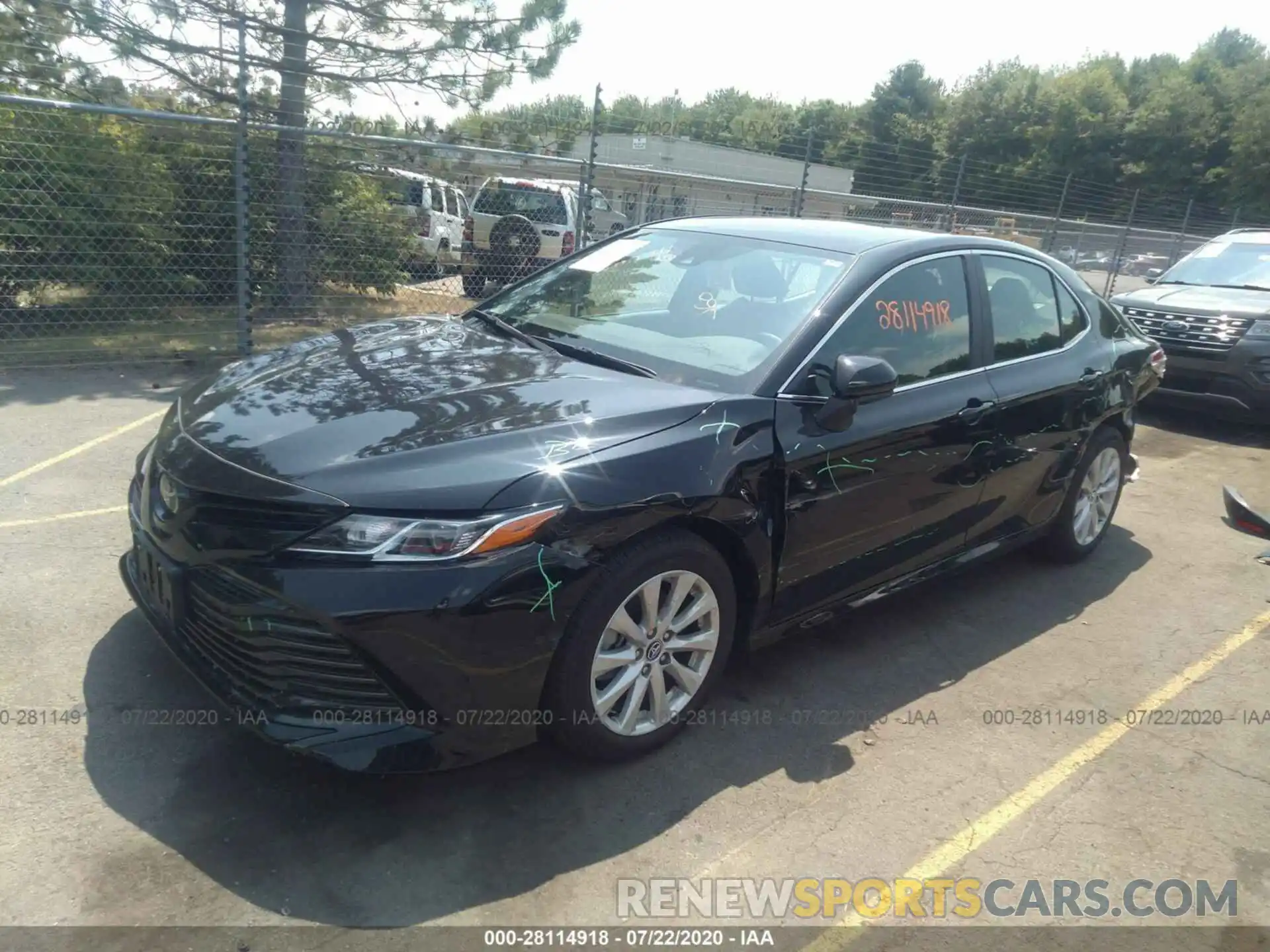 2 Photograph of a damaged car 4T1C11AK9LU919147 TOYOTA CAMRY 2020