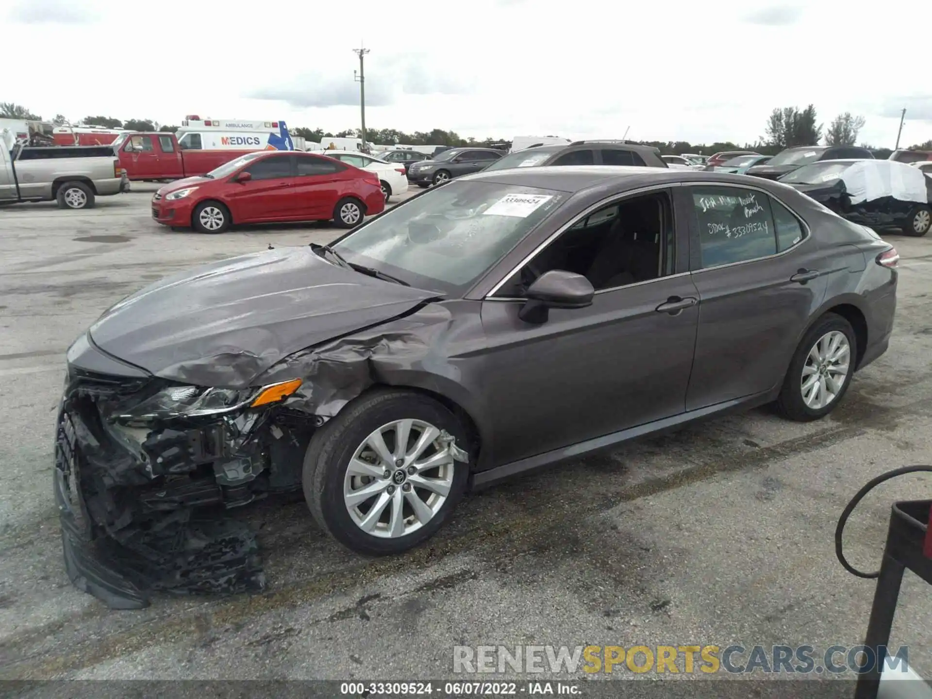 2 Photograph of a damaged car 4T1C11AK9LU930181 TOYOTA CAMRY 2020