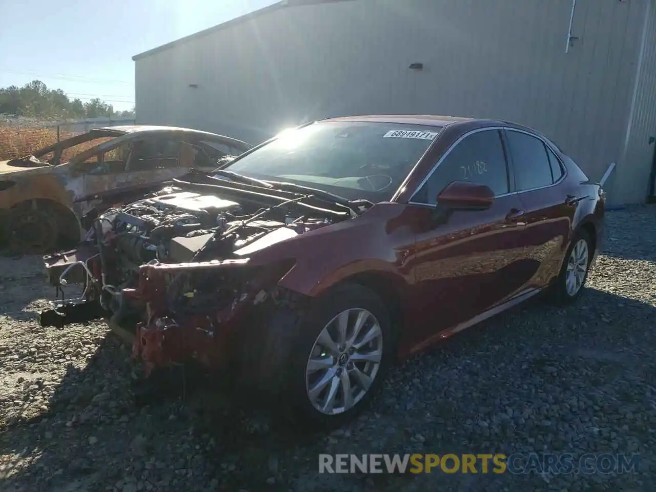 2 Photograph of a damaged car 4T1C11AK9LU934702 TOYOTA CAMRY 2020