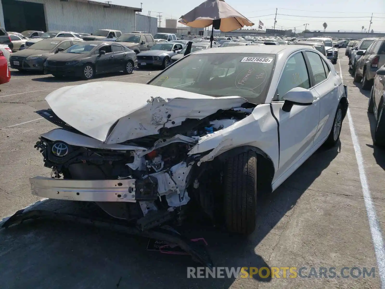 2 Photograph of a damaged car 4T1C11AK9LU945411 TOYOTA CAMRY 2020