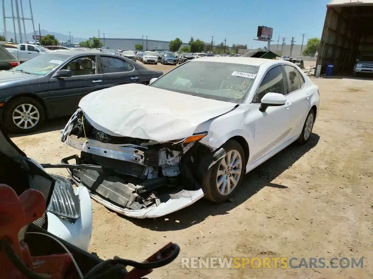 2 Photograph of a damaged car 4T1C11AK9LU951578 TOYOTA CAMRY 2020