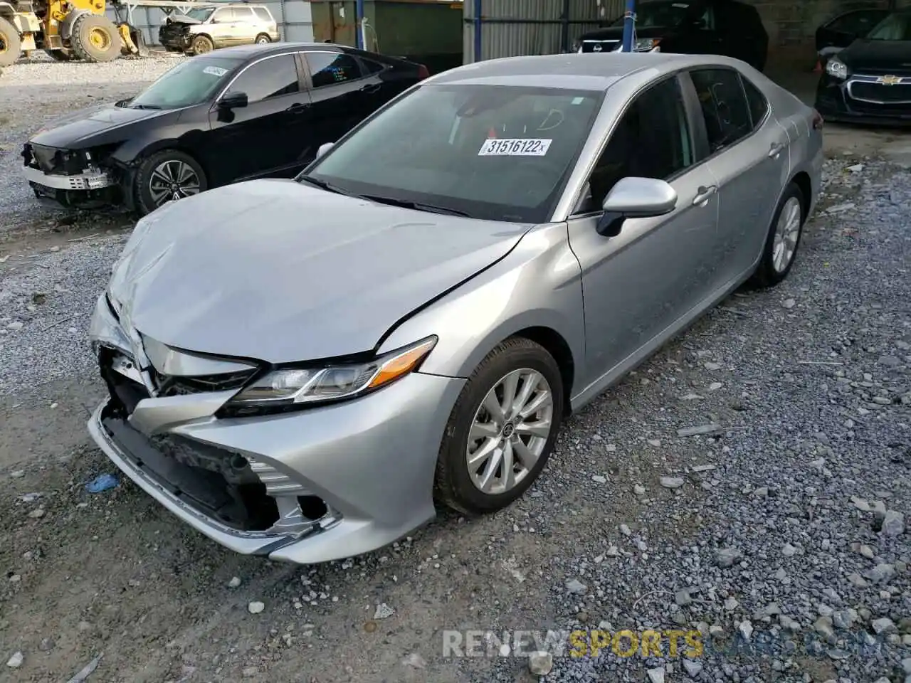 2 Photograph of a damaged car 4T1C11AK9LU971913 TOYOTA CAMRY 2020