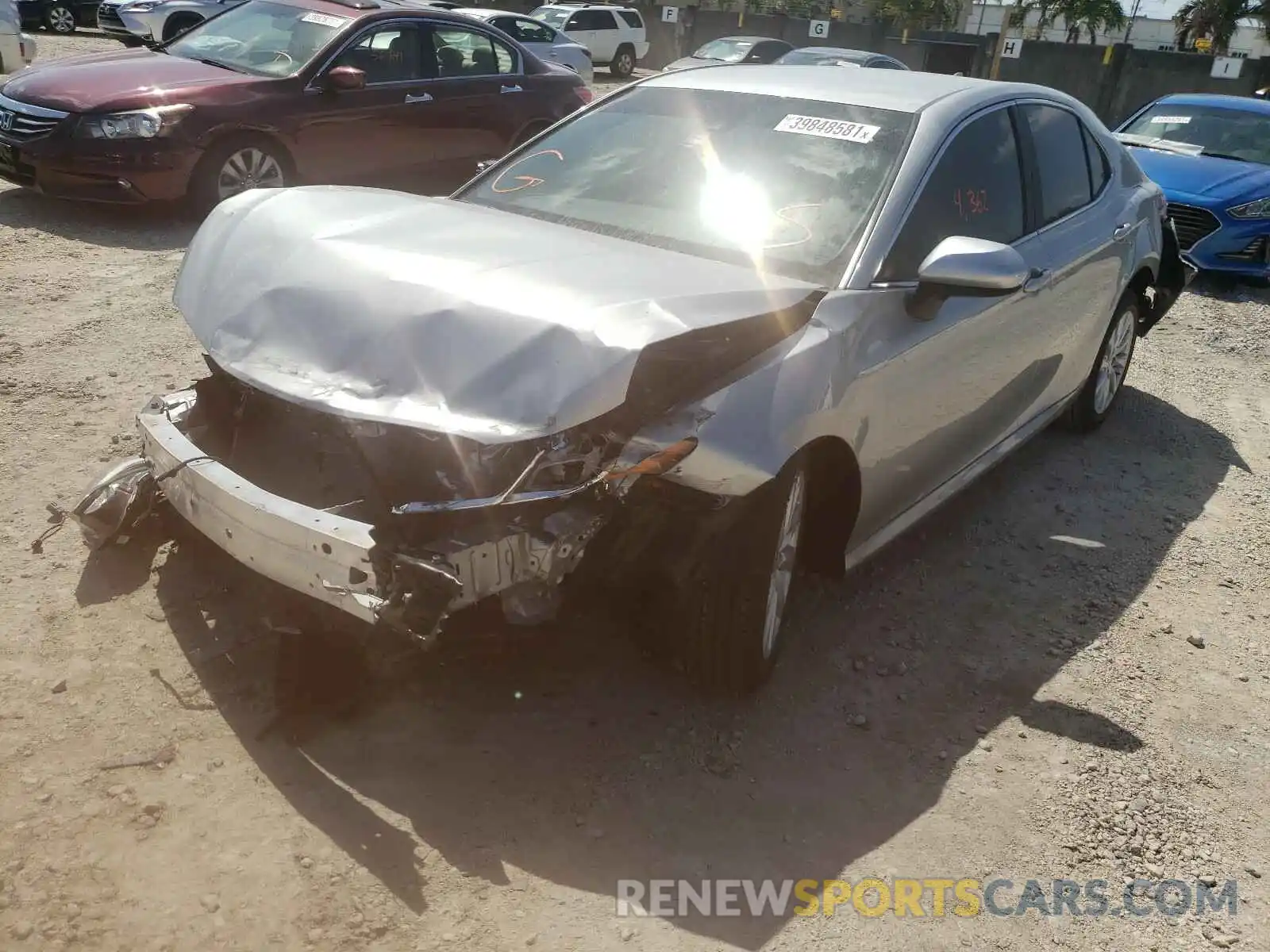 2 Photograph of a damaged car 4T1C11AK9LU981891 TOYOTA CAMRY 2020