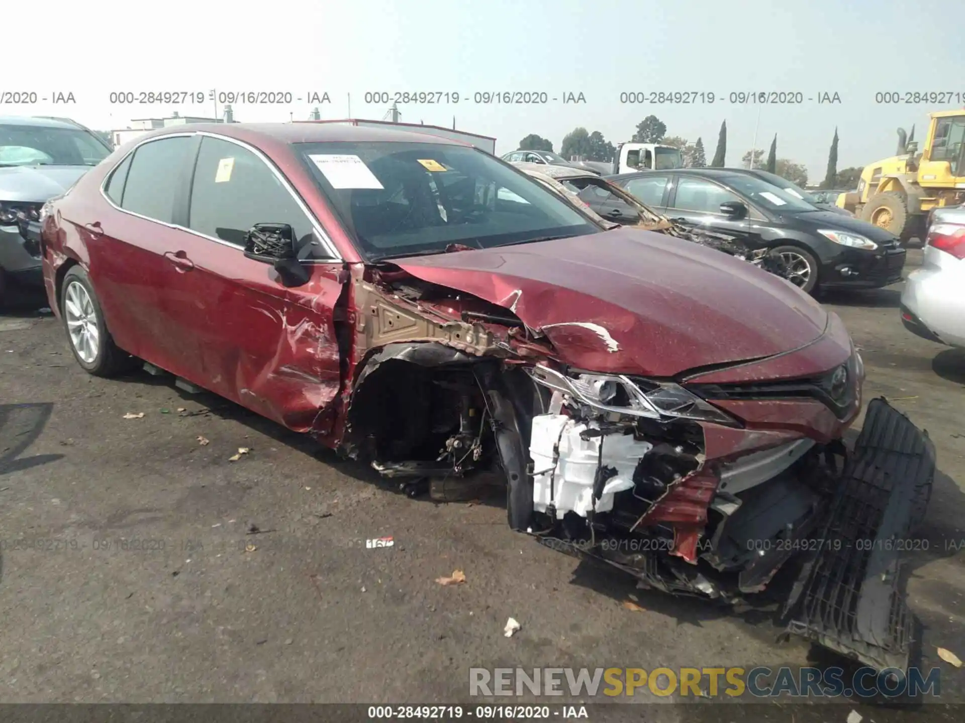 1 Photograph of a damaged car 4T1C11AKXLU304896 TOYOTA CAMRY 2020