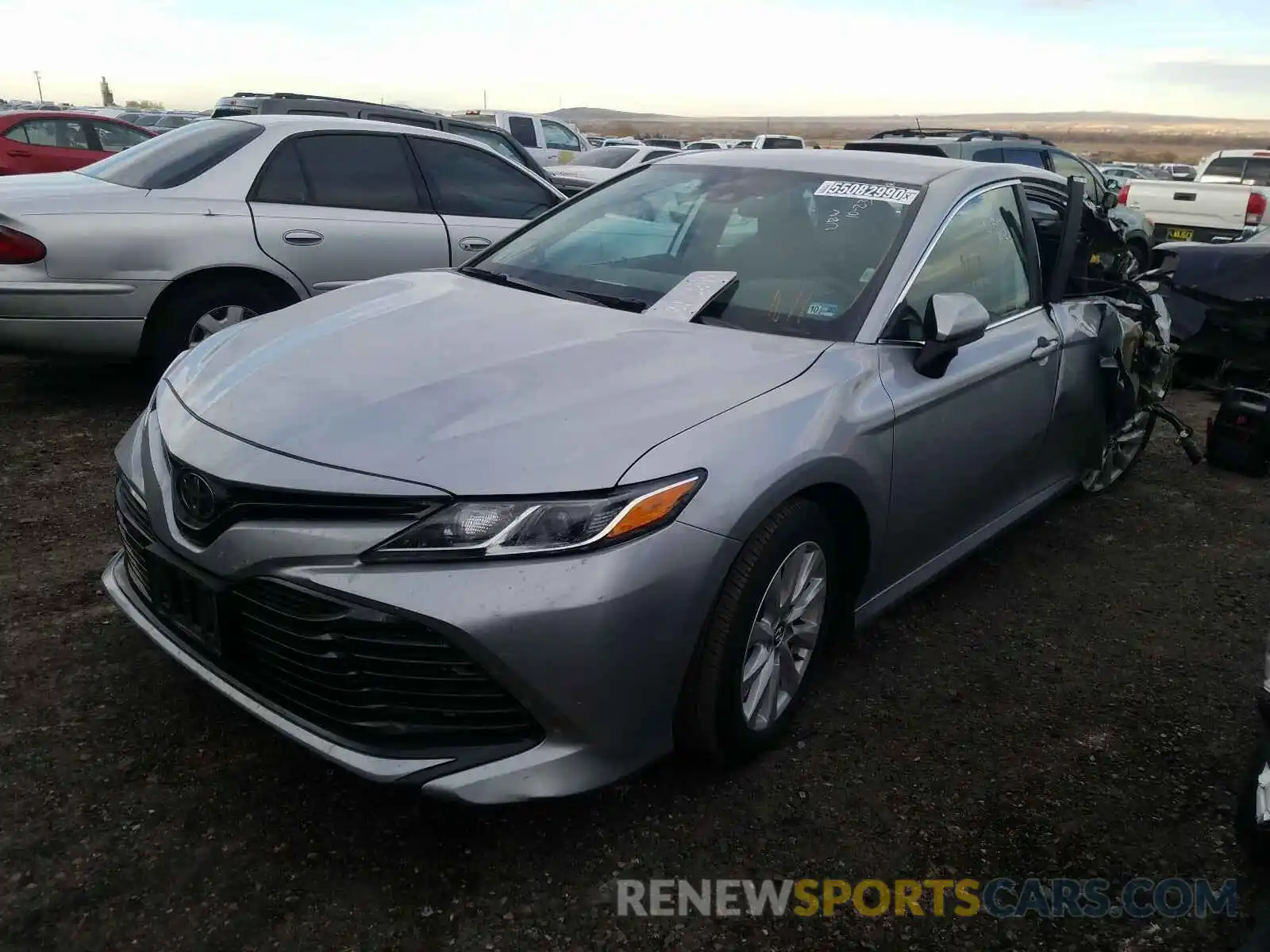 2 Photograph of a damaged car 4T1C11AKXLU306874 TOYOTA CAMRY 2020