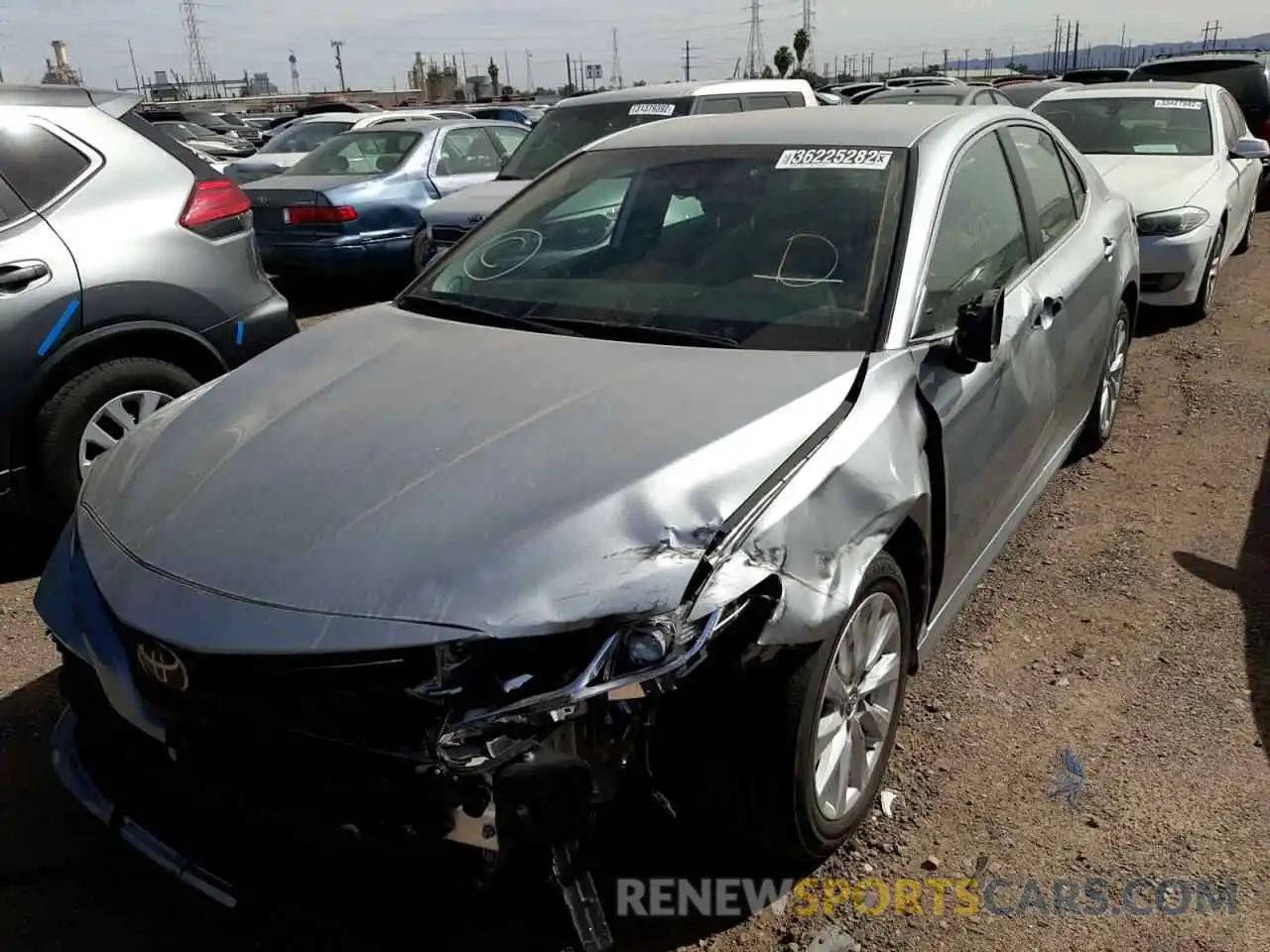 2 Photograph of a damaged car 4T1C11AKXLU313274 TOYOTA CAMRY 2020