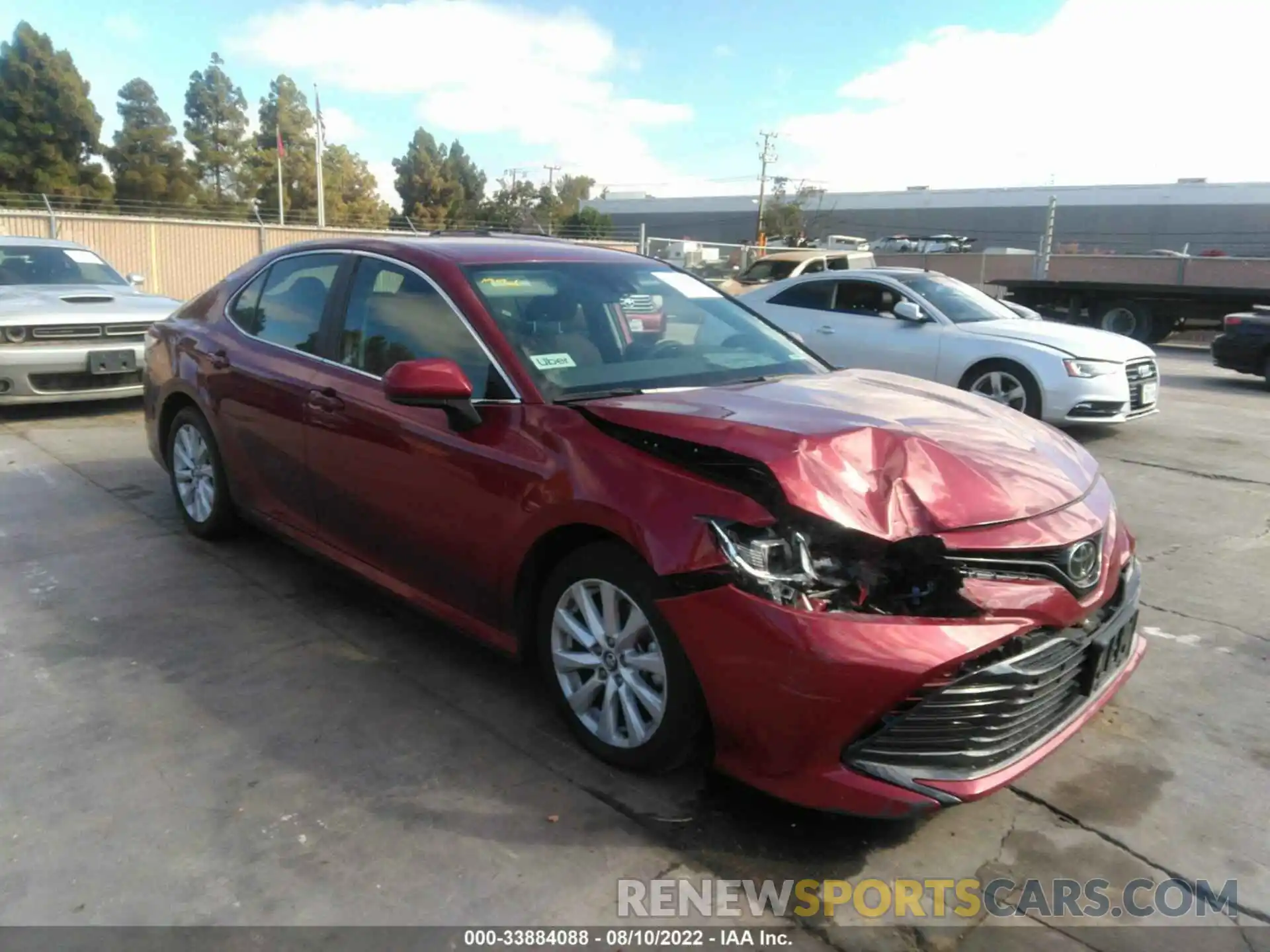 1 Photograph of a damaged car 4T1C11AKXLU314151 TOYOTA CAMRY 2020