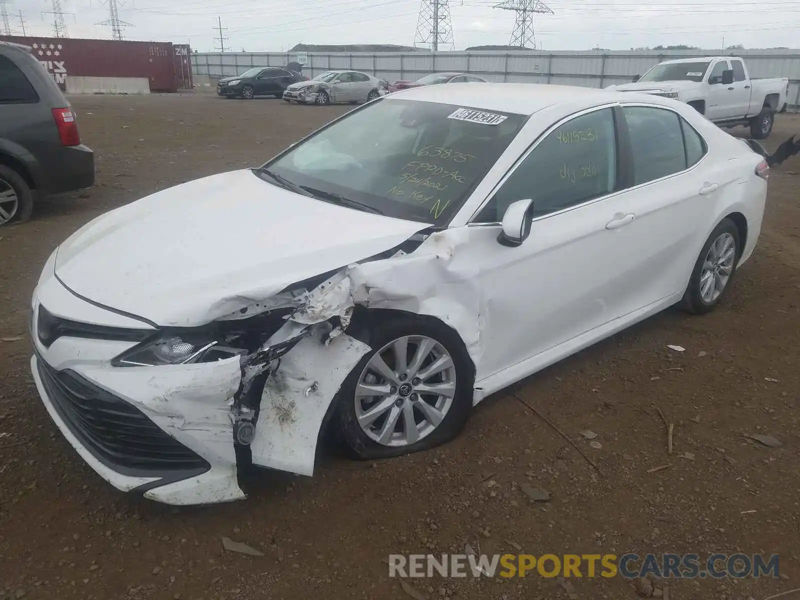 2 Photograph of a damaged car 4T1C11AKXLU316997 TOYOTA CAMRY 2020