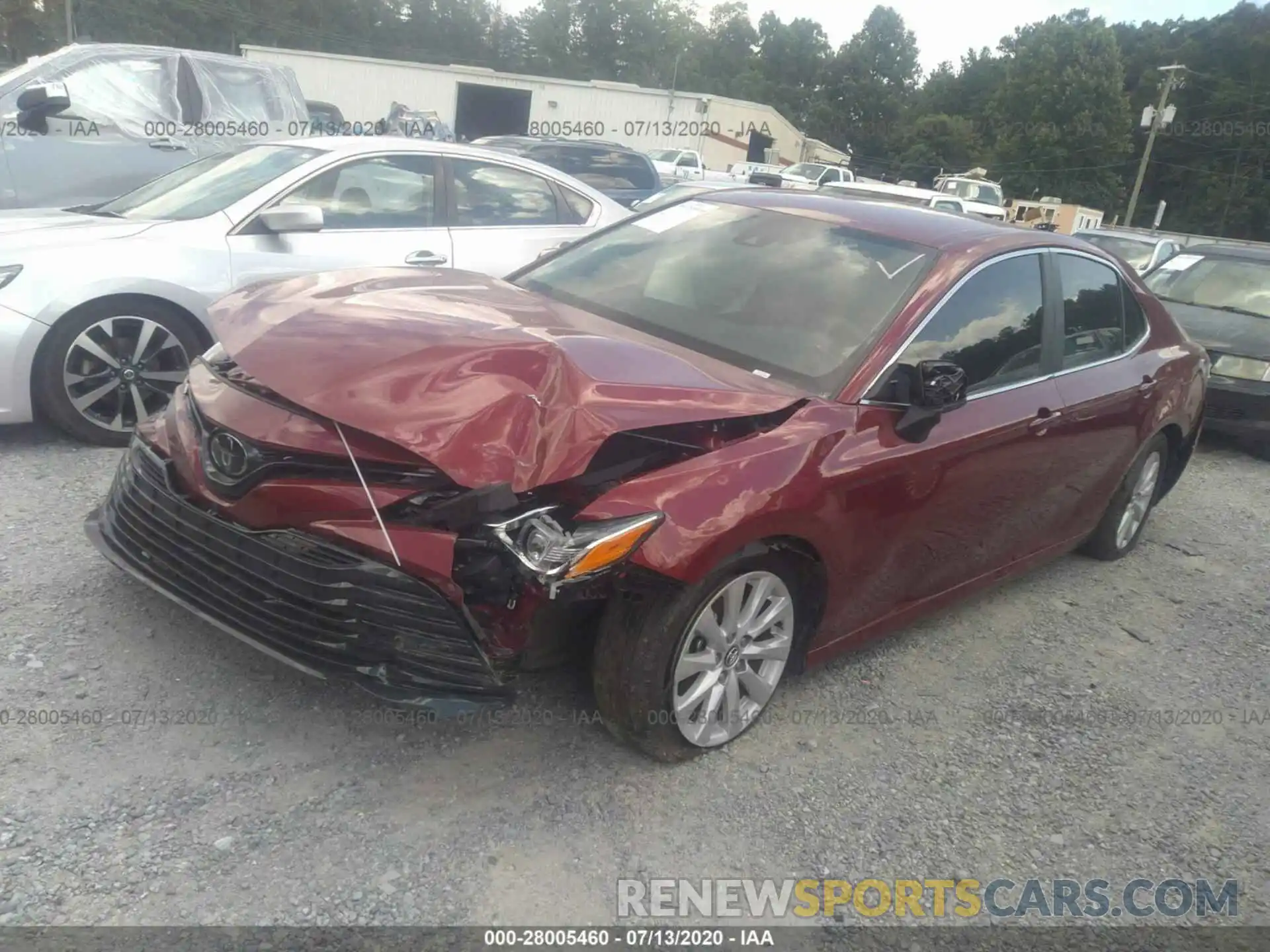 2 Photograph of a damaged car 4T1C11AKXLU329801 TOYOTA CAMRY 2020