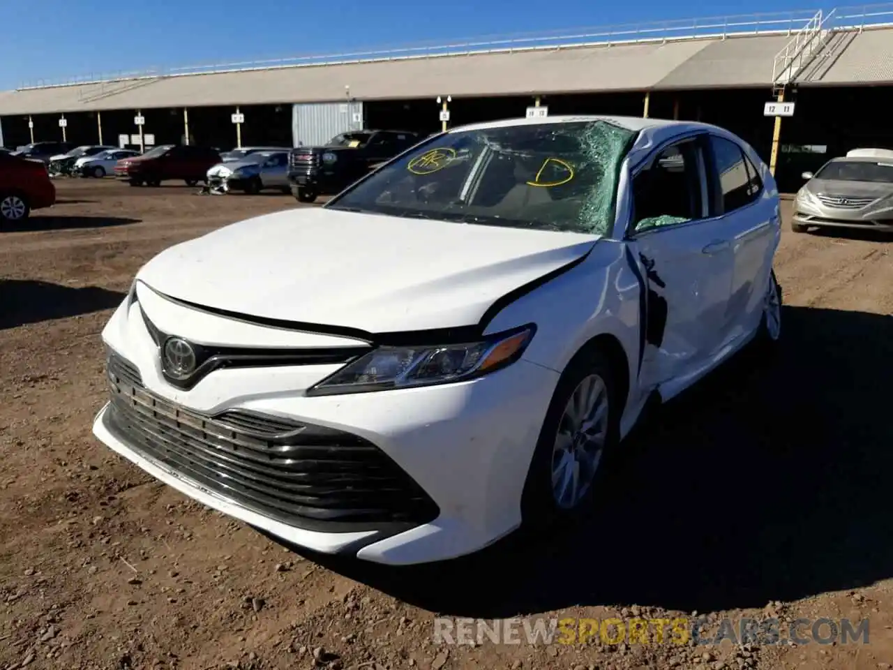 2 Photograph of a damaged car 4T1C11AKXLU344038 TOYOTA CAMRY 2020