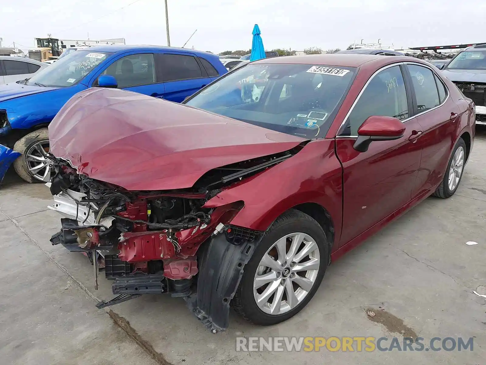 2 Photograph of a damaged car 4T1C11AKXLU345349 TOYOTA CAMRY 2020