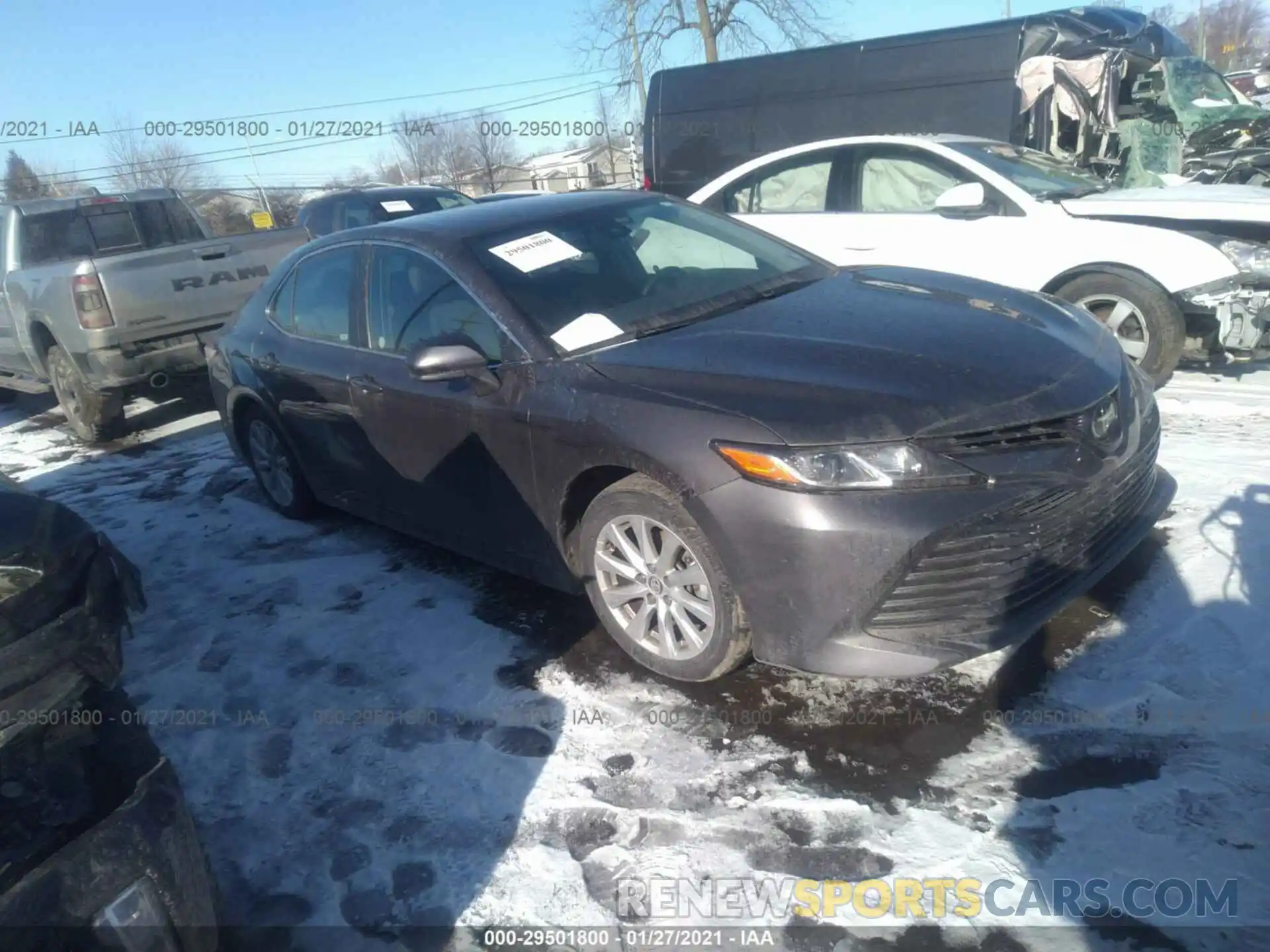 1 Photograph of a damaged car 4T1C11AKXLU347361 TOYOTA CAMRY 2020